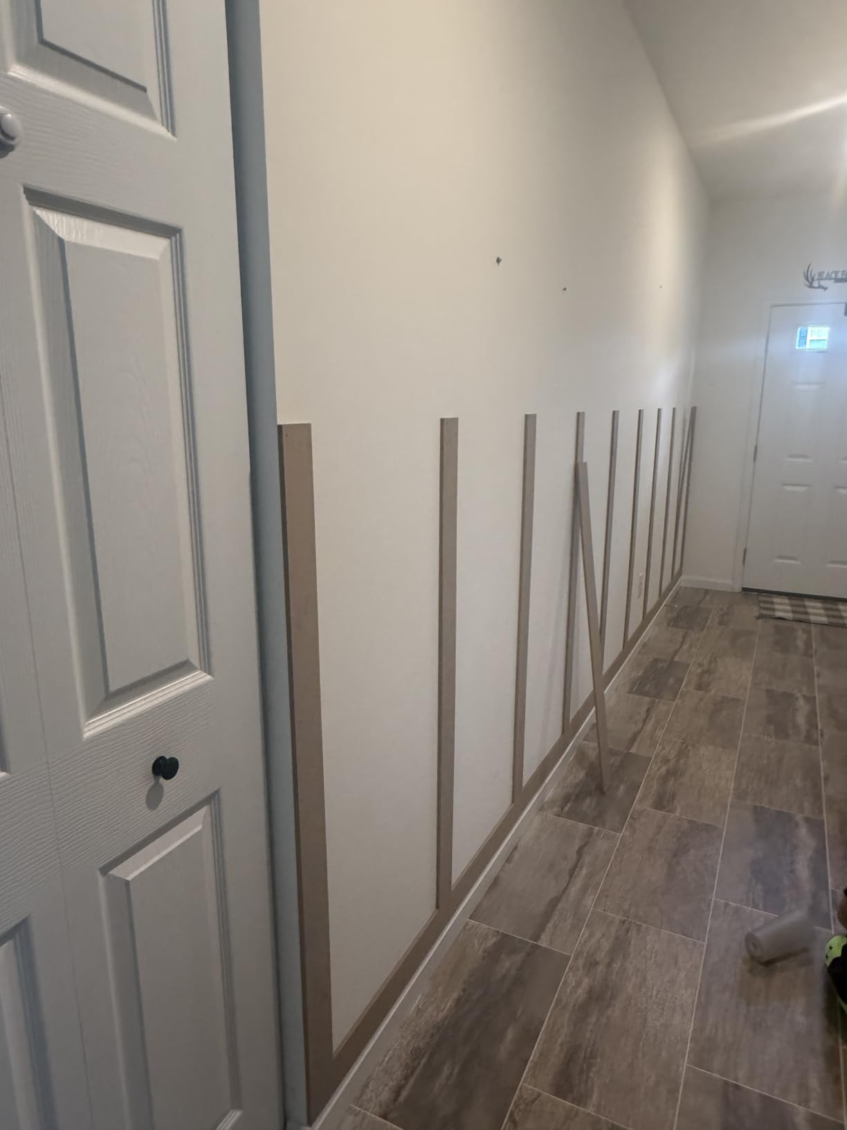 Art3d MDF Premade Paintable Board and Batten Wainscoting Kit, 189 x 54 in | Molding Slat with Edge Strip, Lightweight, Paintable, Impact-Resistant, Easy to Install, Ideal for Living Rooms, Bedrooms customer photo 1