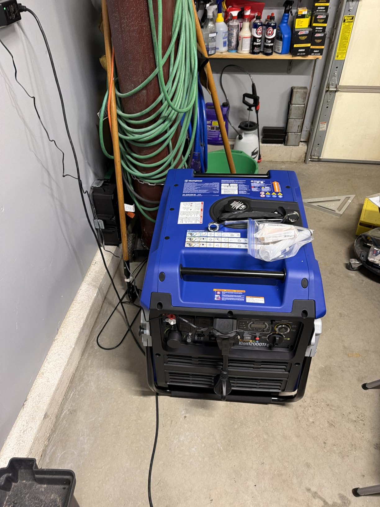 Westinghouse 12000 Peak Watt Tri-Fuel Portable Inverter Generator, Remote Start, Transfer Switch Ready, Gas/Propane/Natural Gas Powered, Low THD, Safe for Electronics, Parallel Capable, CO Sensor customer photo 2