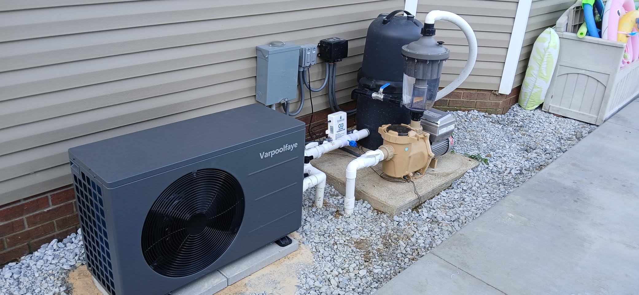 40000 BTU Pool Heater for Above Ground and Inground Pools 220v | Pool Heat Pump Heating or Cooling Up to 12000 Gallon COP 6.2 Energy-efficient, Save 45% WiFi App Control customer photo 2