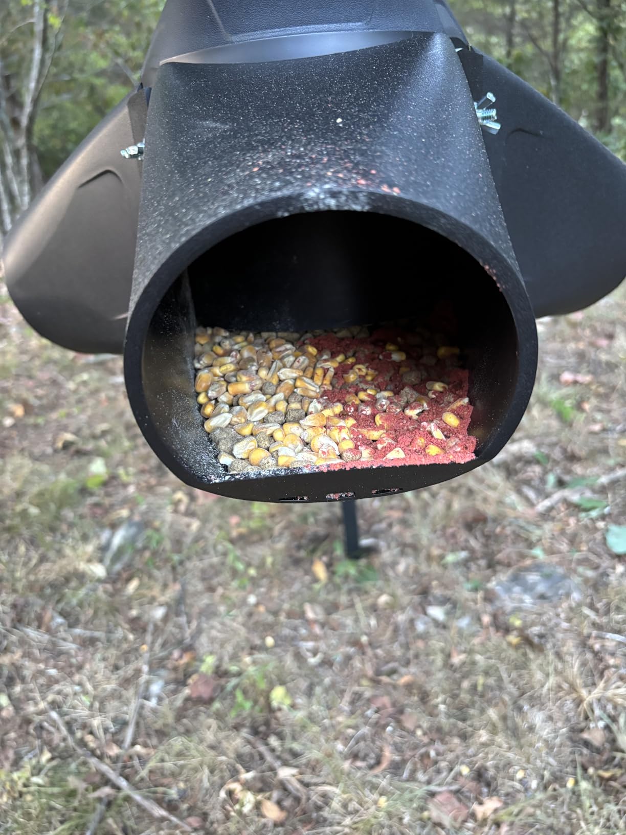 Moultrie Gravity Deer Feeder - Tripod Game Feeder - Easy Conversion Adapter - Protein Pellet Ready - Rugged No-Power Setup for Deer Management customer photo 2