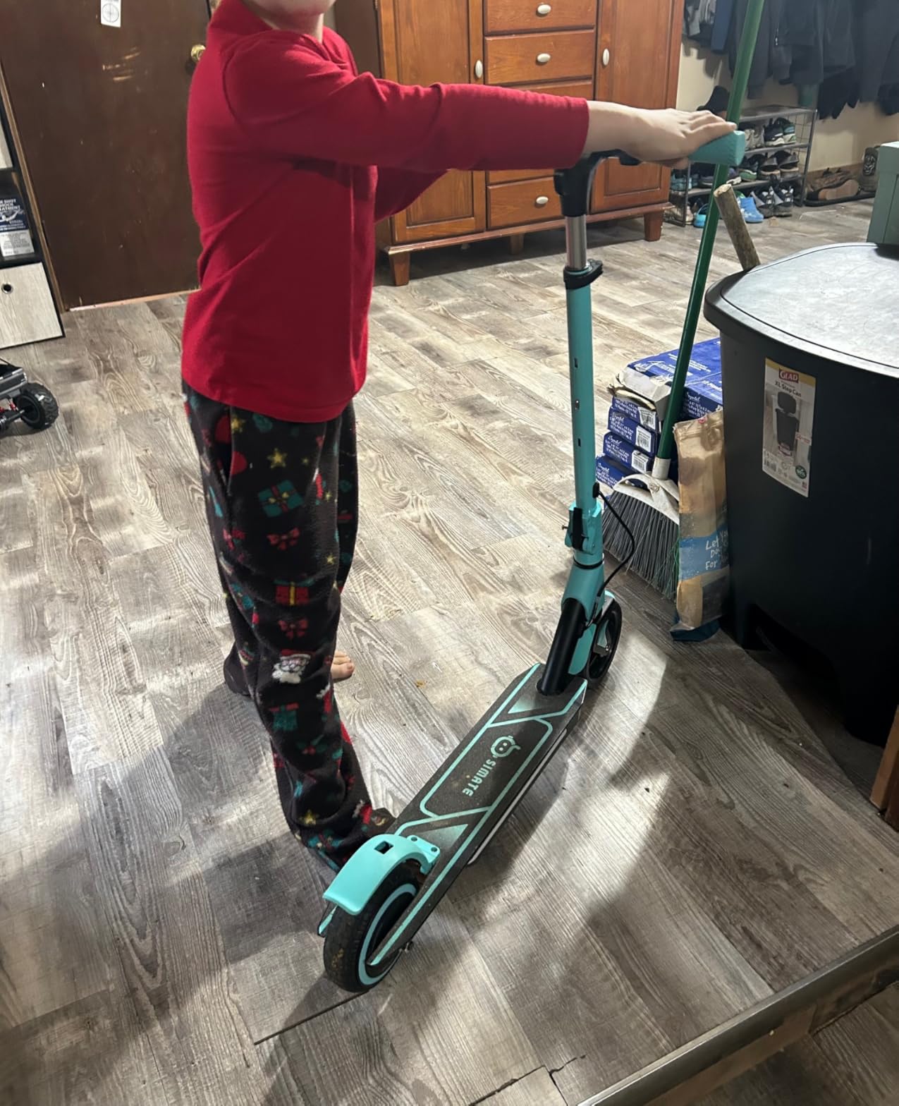SIMATE Electric Scooter for Kids Ages 6-14, 3 Adjustable Heights 34