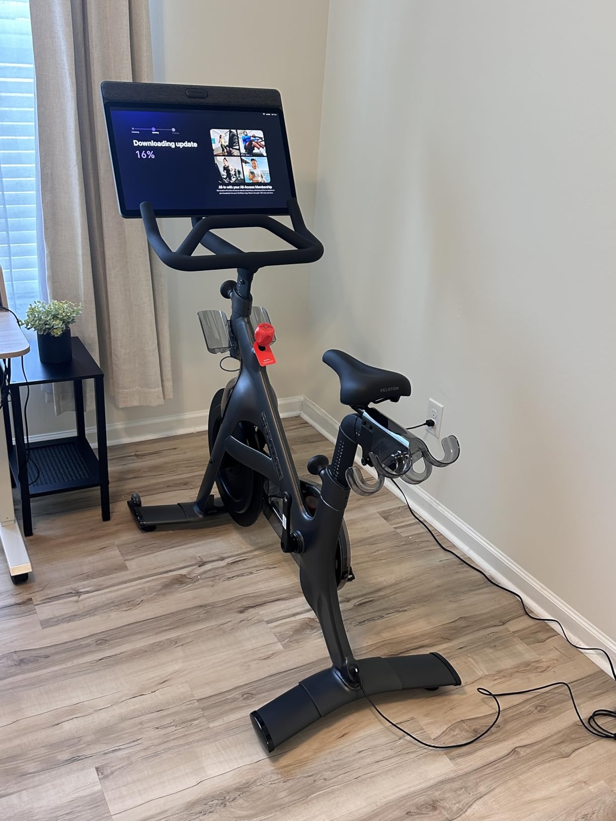 Peloton Exercise Bikes+ Indoor Stationery Cross Training Bikes for Home with HD Swivel Screen, Space-Friendly Exercise Equipment for Home Workouts, Cardio Fitness, Yoga & Strength Routines customer photo 1