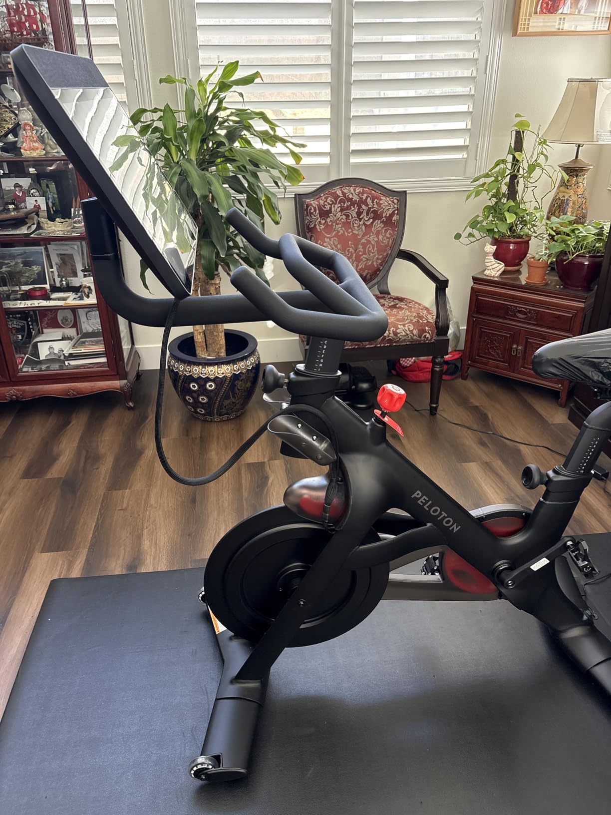 Peloton Exercise Bikes, Indoor Stationery Cross Training Bikes for Home with HD Swivel Screen, Space-Friendly Exercise Equipment for Home Workouts, Cardio Fitness, Yoga & Strength Routines customer photo 1