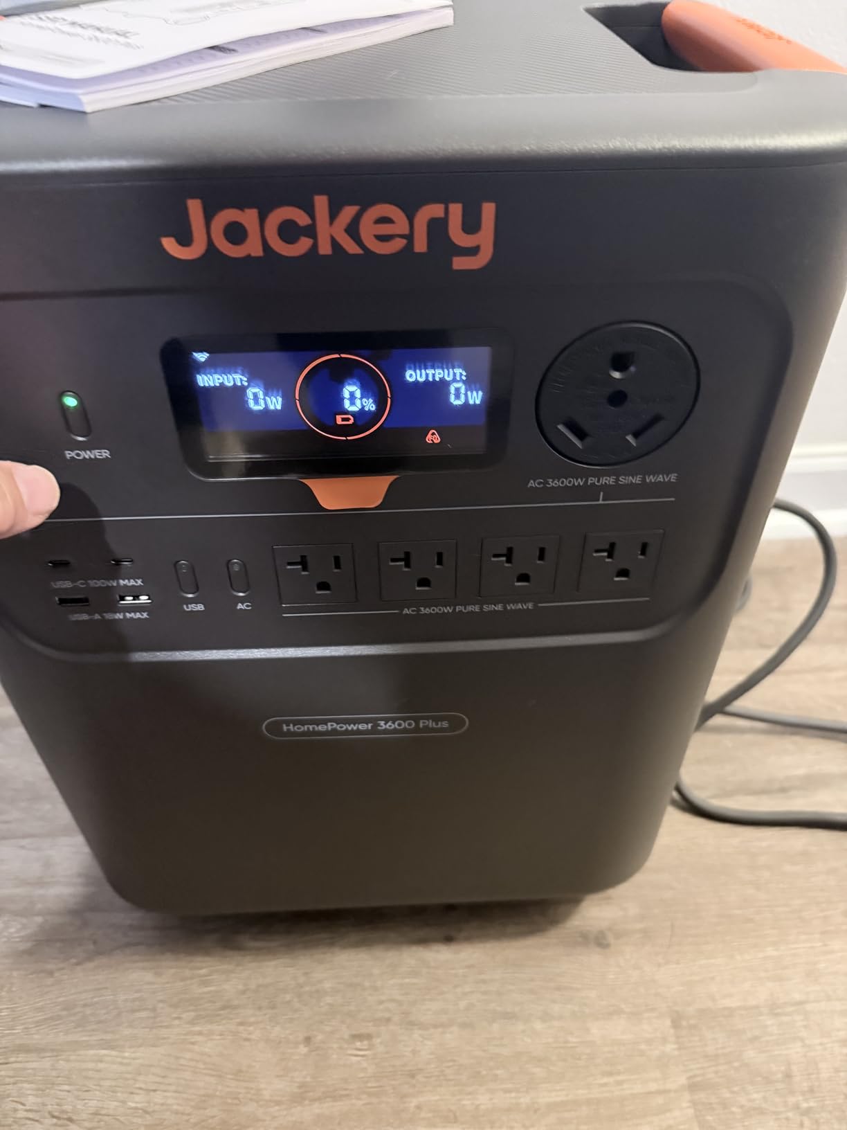 Jackery HomePower 3600 Plus Portable Power Station, 3600W AC Output, 3584Wh LFP Solar Generator, Expandable up to 21kWh, Essential Home Backup for Home Use, Emergencies, RV (Solar Panel Optional) customer photo 1