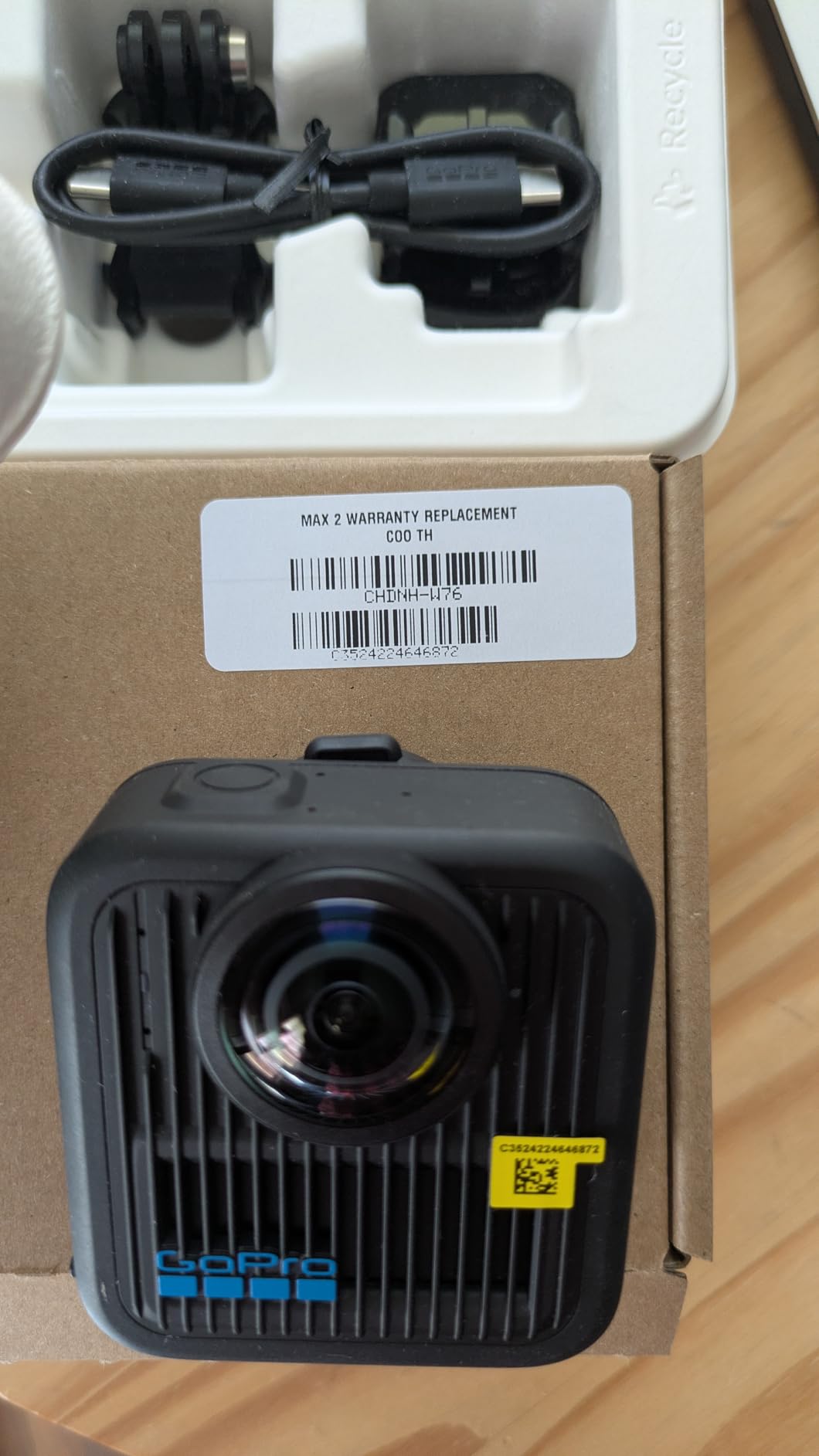 GoPro MAX2 - Waterproof 360 + Traditional Action Camera with Touch Screen, Spherical 8K Video, 29MP 360 Photos, Easy Replaceable Lenses, HyperSmooth Stabilization, 6 Microphones customer photo 1