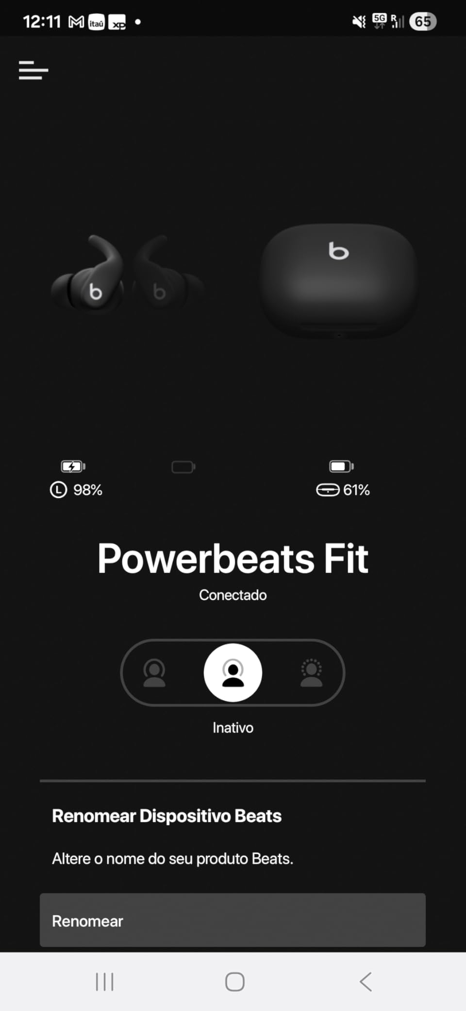 Beats Powerbeats Fit - Wireless Noise Cancelling Workout Earbuds with Secure-Fit Wingtips, Up to 30-Hour Battery Life, Sweat & Water Resistant, Apple & Android Compatible - Gravel Gray customer photo 2