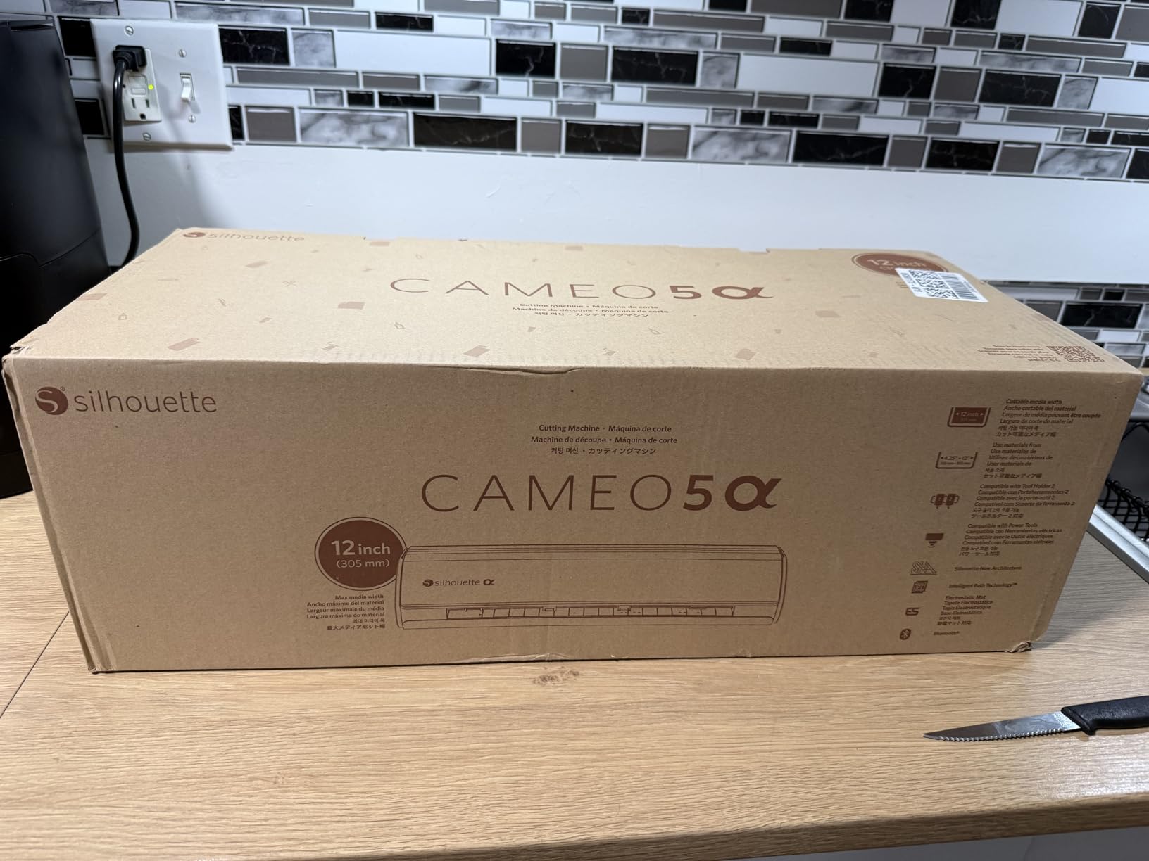 Silhouette America Cameo 5 Alpha (α) - Smart Cutting Machine for Print & Cut - Quiet Operation with AutoBlade, Studio Software, Cutting Mat - Classic White customer photo 1