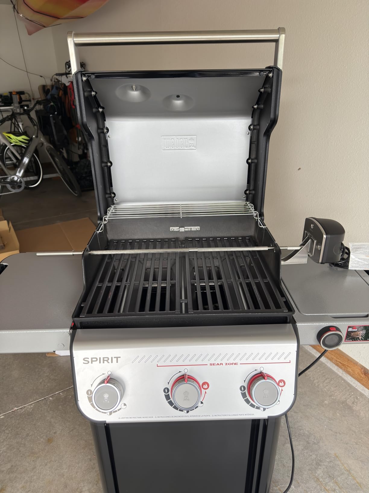 Weber Spirit EX-325 Smart Gas Grill, Outdoor Cooking, Propane Grill, Black | 3 Burners, Wi-Fi Enabled, Sear Zone w/Boost Burners, Porcelain-Enameled Cast-Iron Grates, Weber Works, BBQ Grill customer photo 1