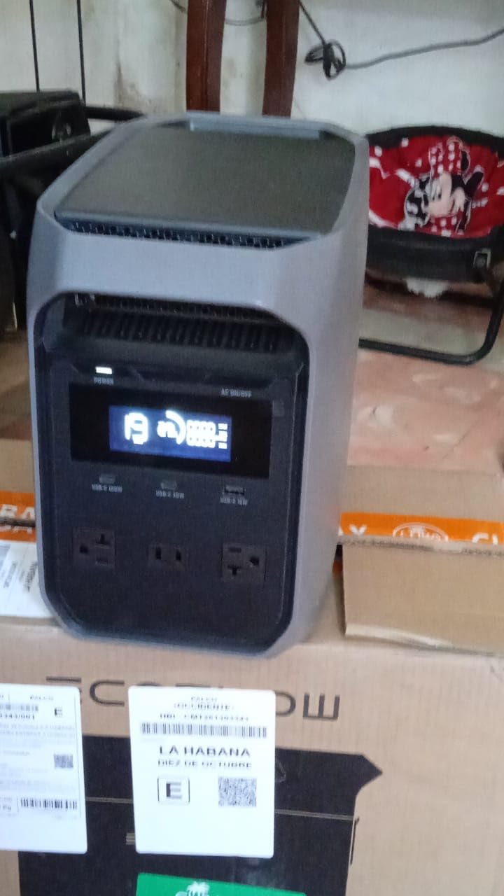 EF ECOFLOW Portable Power Station Delta 3 Classic, 1024Wh 1800W AC | 3600W Surge, 1 Hr Fast Charge, 100W USB-C Output, LiFePO4 Battery, 10ms UPS Solar Generator for Home Backup, Camping & RVs customer photo 1