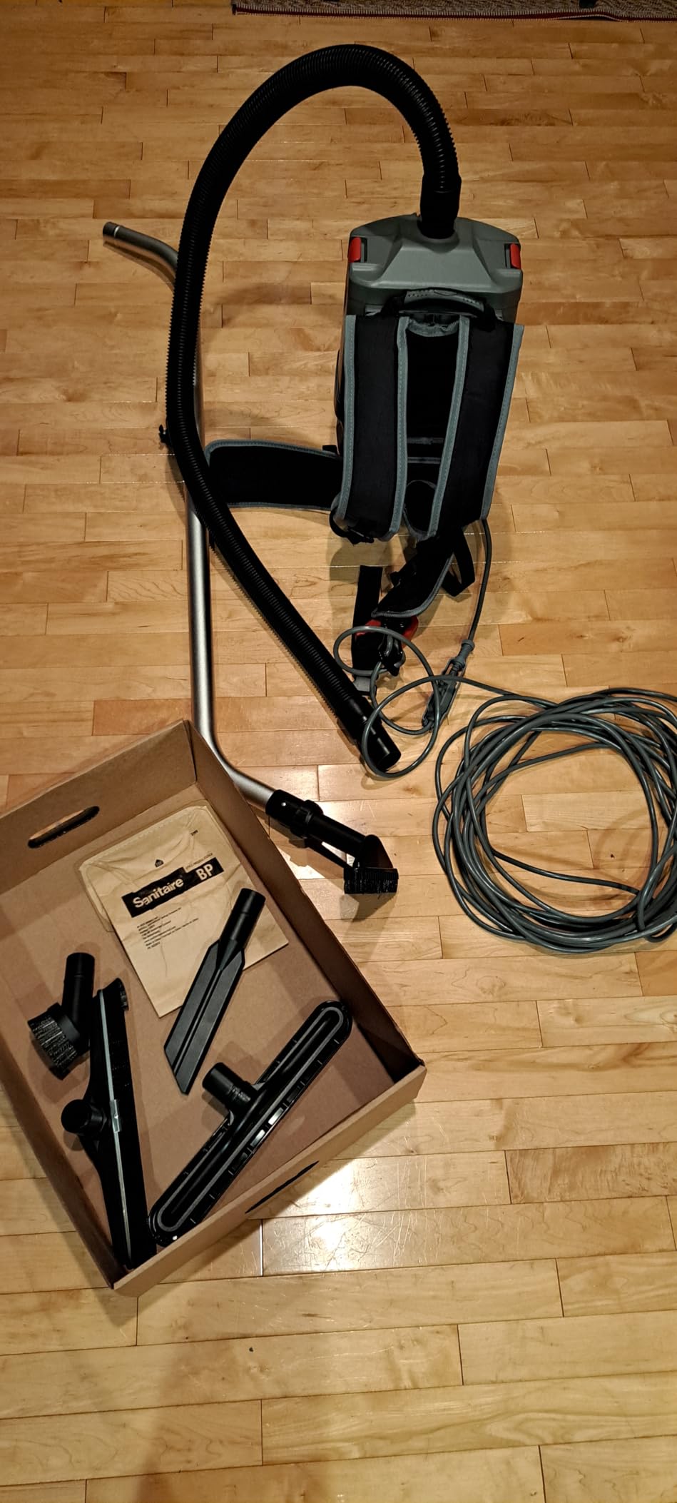 Sanitaire Transport Corded Backpack Vacuum, SC570A customer photo 2