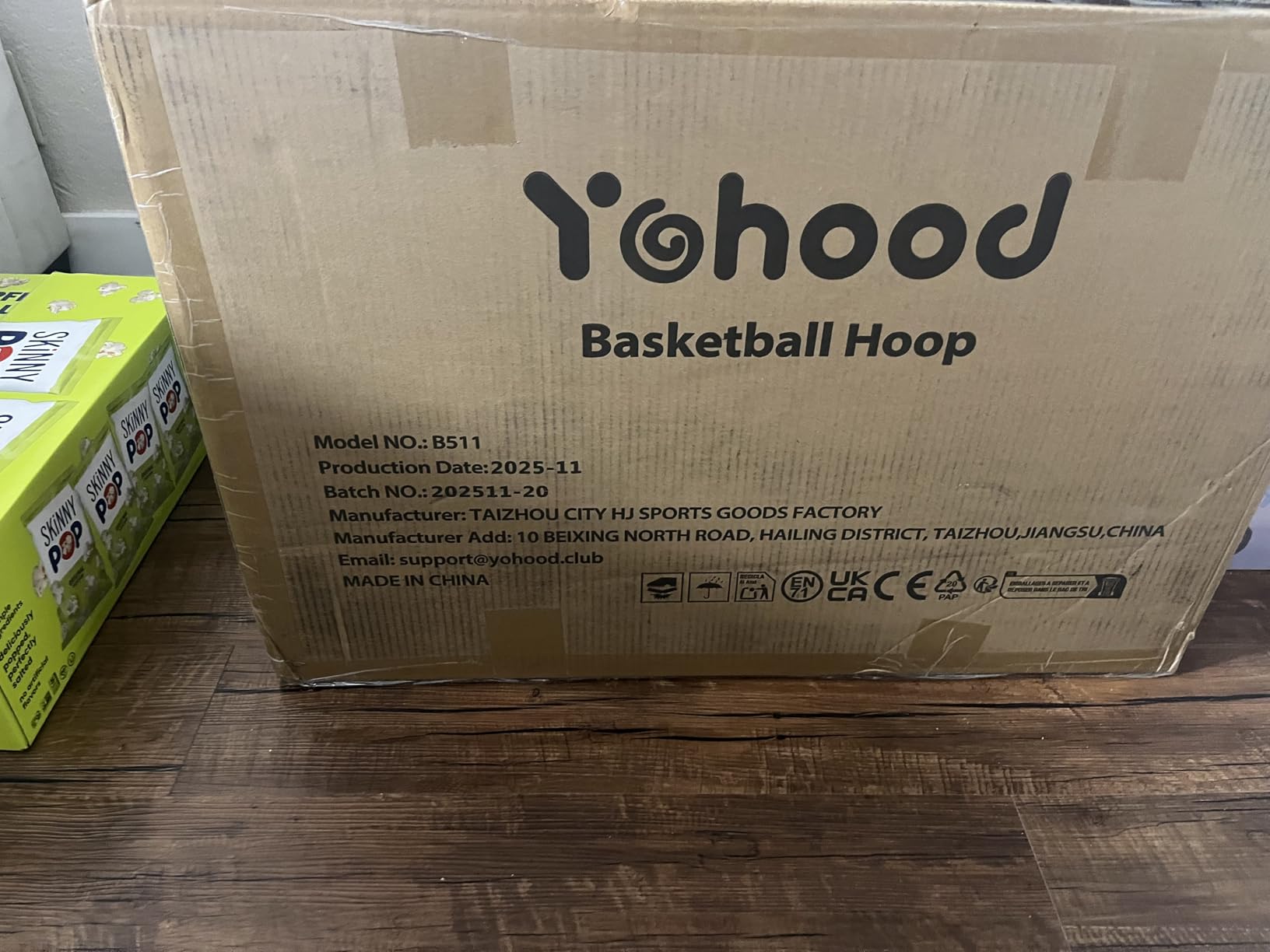 Yohood Kids Basketball Hoop Outdoor Height Adjustable 3-7 FT, Portable Basketball Goal System for Kids Youth Teens in Backyard/Driveway/Indoor, Shatterproof Backboard and Stable Base customer photo 1