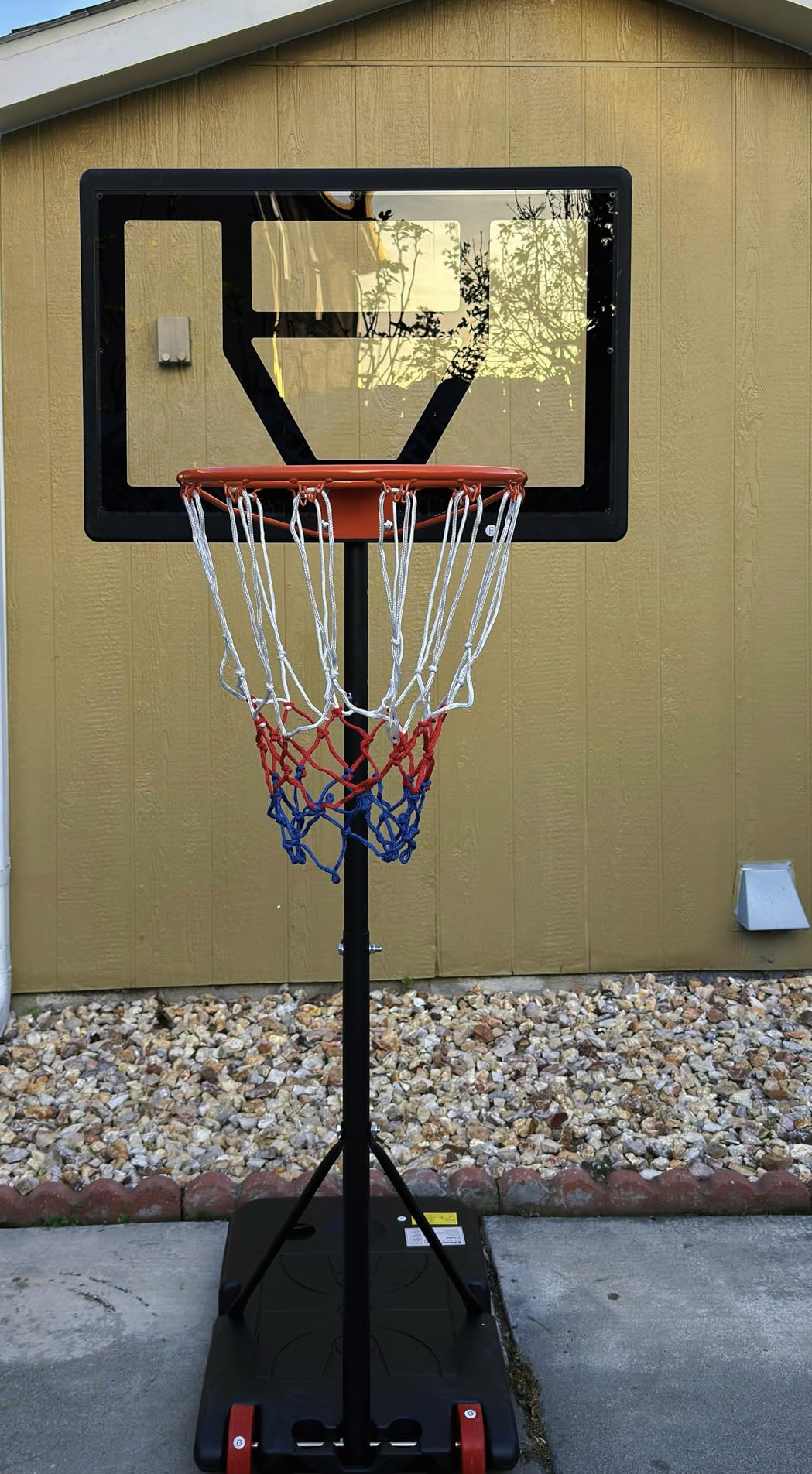 Yohood Kids Basketball Hoop Outdoor Height Adjustable 3-7 FT, Portable Basketball Goal System for Kids Youth Teens in Backyard/Driveway/Indoor, Shatterproof Backboard and Stable Base customer photo 2