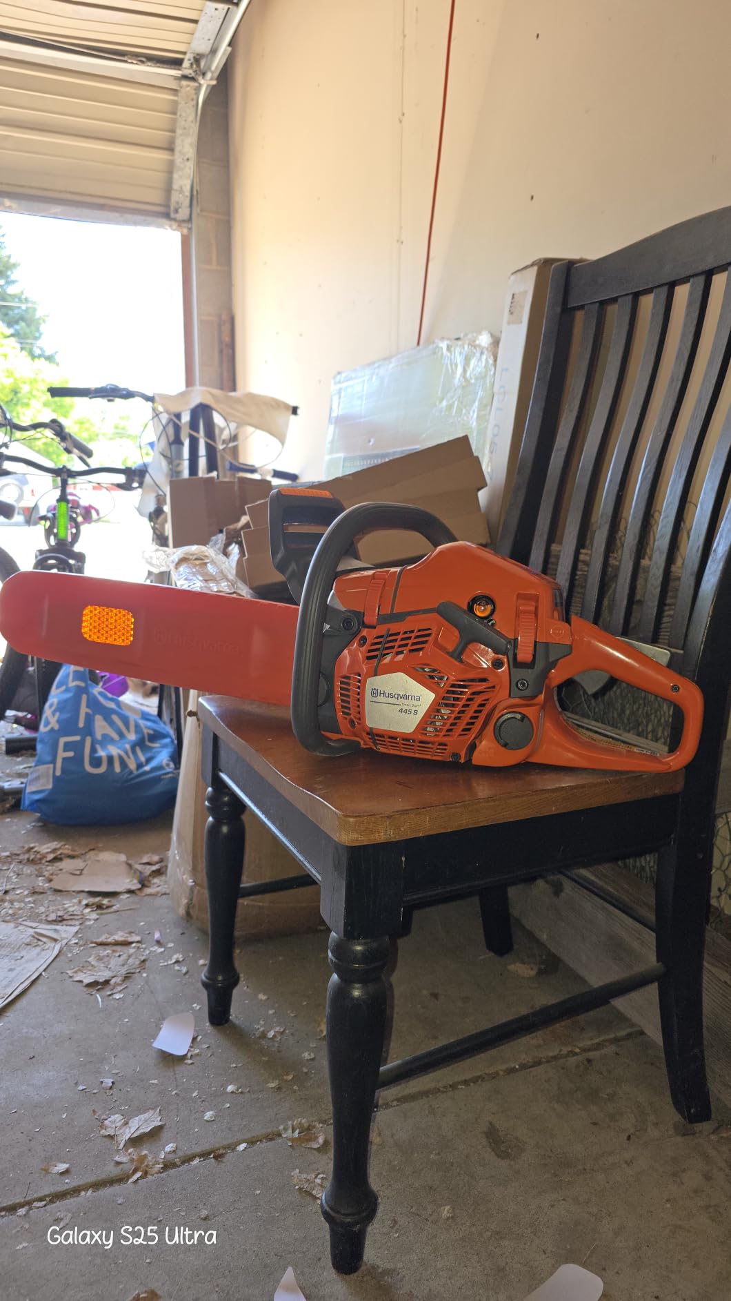 Husqvarna 445S Gas Chainsaw, 18 Inch, 50-cc 3-HP X-Torq Engine, Smart Start, Automatic Oiler customer photo 1