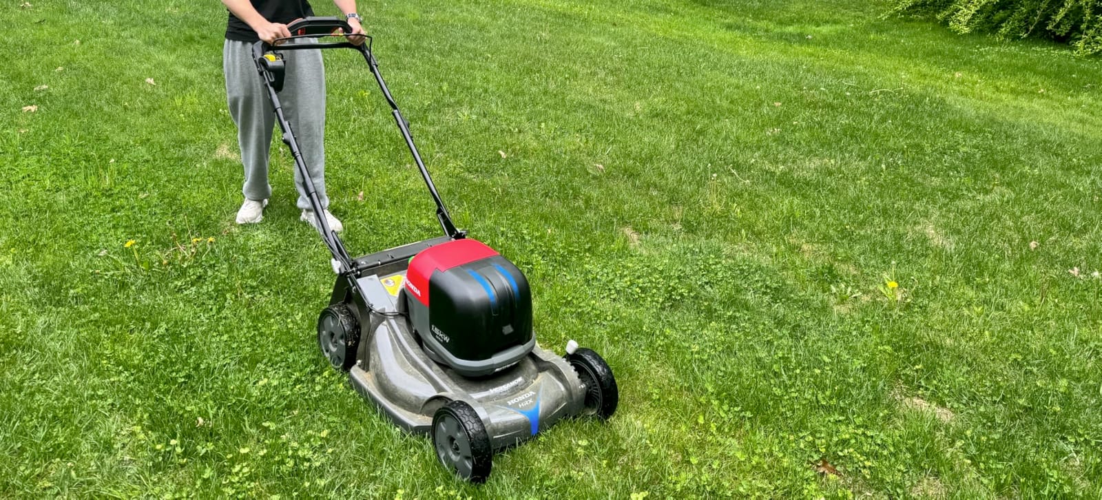 Honda HRX-BE 21-Inch Walk Behind Battery Powered Lawn Mower (HRX217YXBEXA6) | 12AH Variable Speed Self Propelled Lawn Mower, 2 Battery Bays, 2.2 Bushel Capacity, Easy-Off Grass Bag customer photo 1