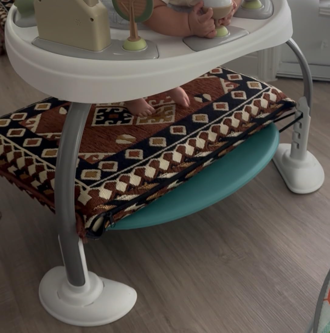Ingenuity 3-in-1 Baby Jumper and Activity Center with Lights and Sounds - Converts to Toddler Play Table, 4 Adjustable Heights, Wood Legs, Ages 4 Months to 3 Years customer photo 2