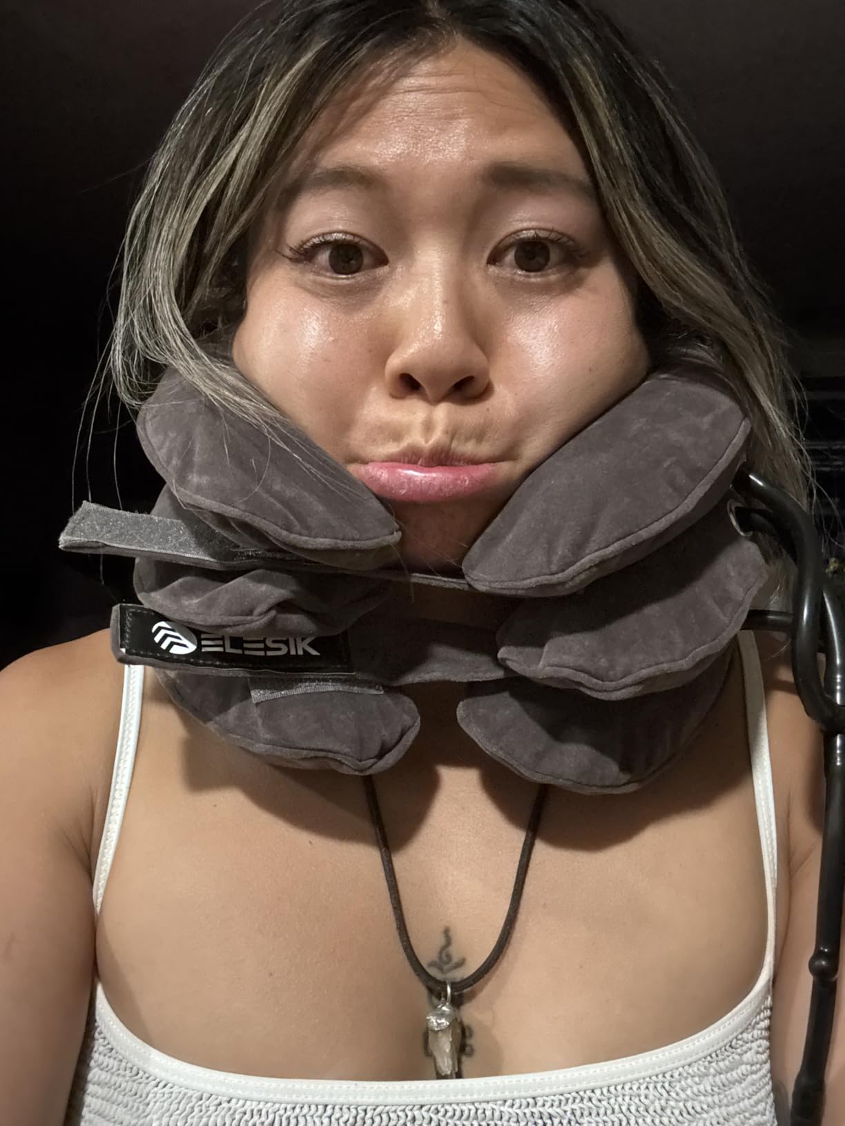 Cervical Neck Traction Device, Neck Stretcher and Cervical Traction Device | Neck Decompression Devices, Cervical Neck Stretcher, Neck Traction Pillow, Neck Extender, Neck Support, Pinched Nerve Relief customer photo 2