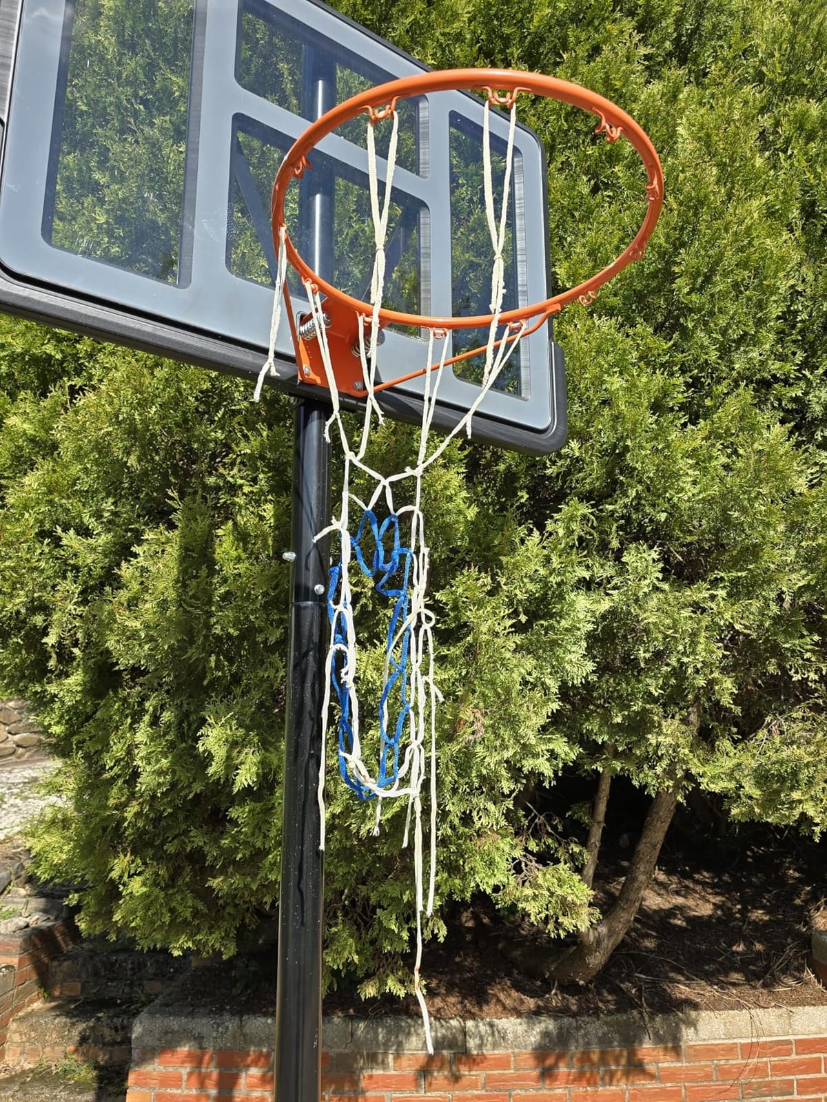 IGL Portable Basketball Hoop, 5.6-10FT Adjustable Basketball Goal System, 40/44 Inch Outdoor Basketball Hoop & Goals for Kids, Youth, and Adults in The Backyard, Driveway with PC Backboard customer photo 2