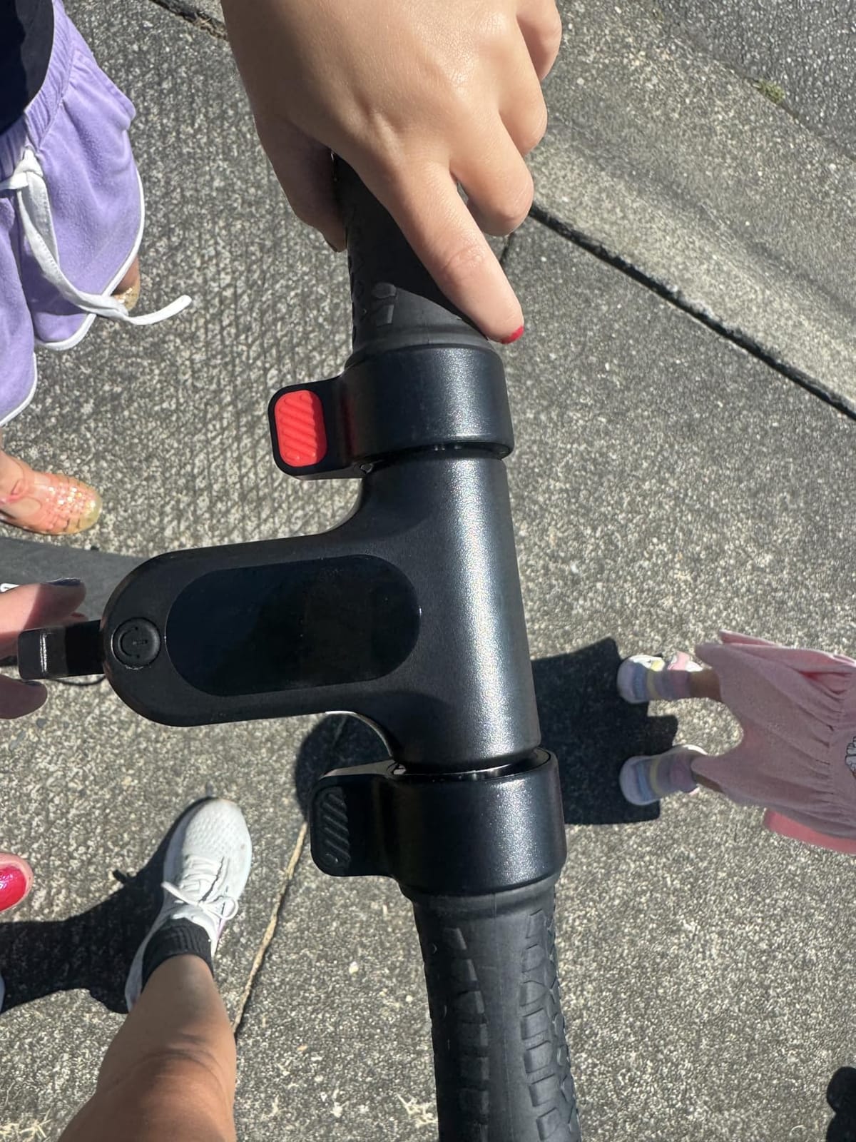SIMATE Electric Scooter for Kids Ages 8+ Teens & Adults, 250W Motor Max 12 MPH, 10 Miles Range, 3 Adjustable Heights, UL2272 Certified Foldable E-Scooter with Rainbow LED Lights customer photo 2