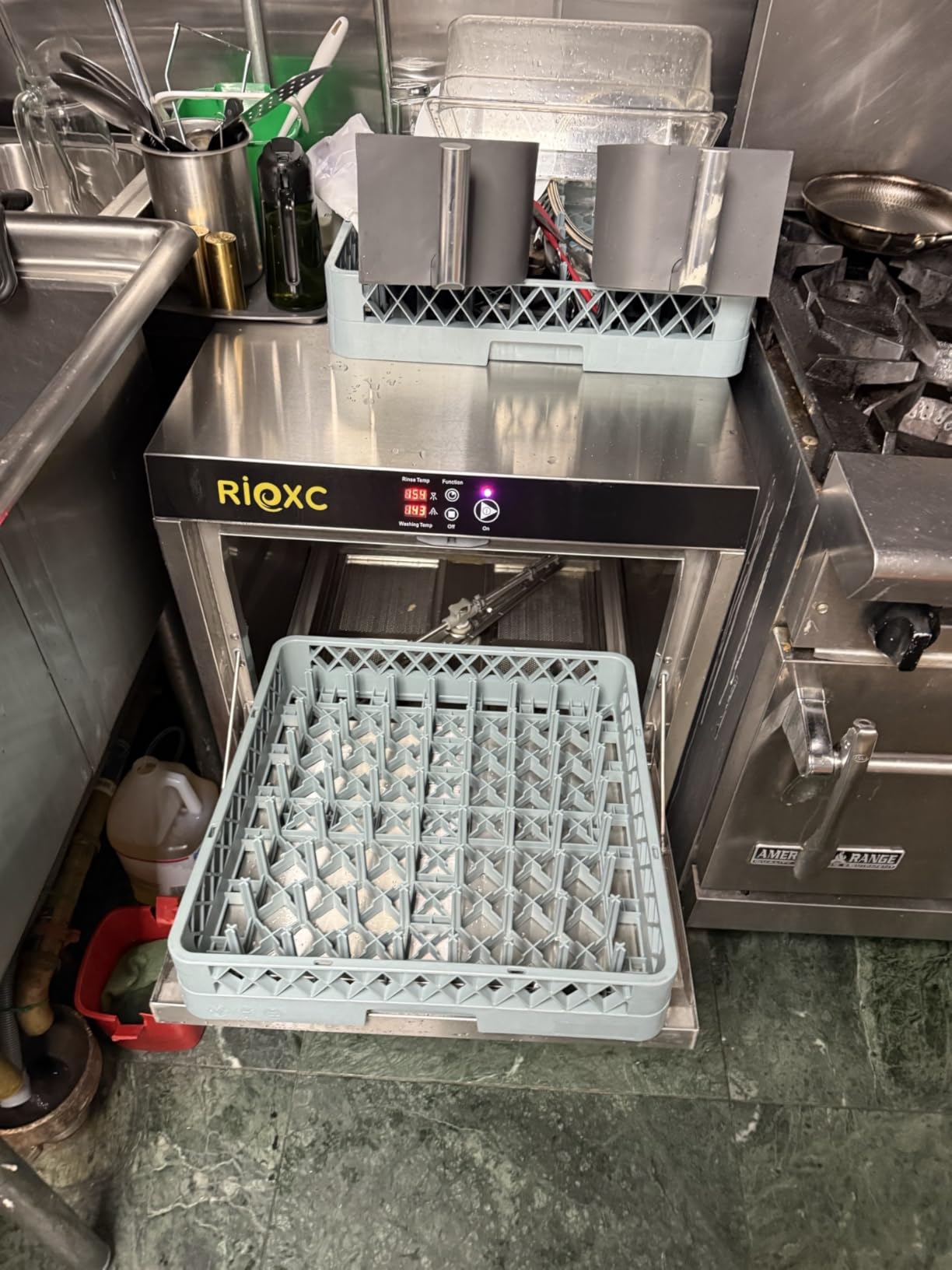 Commercial Dishwasher, High-Temp Undercounter Dishwasher, 40 Racks/Hr, 208-240V, Stainless Steel, CSA & ETL Certified for Restaurant, Bar & Café customer photo 2