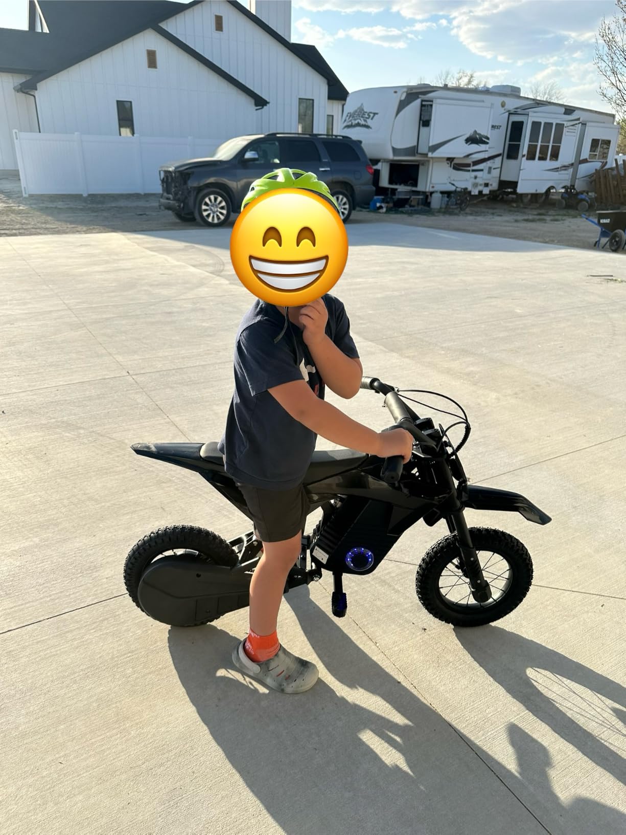 EK2 Kids 36V 700W Peak Electric Dirt Bike Motorcycle Ages 5-10 | 5.2Ah Battery, 15 MPH Max Speed, 12 Miles Long-Range, 3-Speed Modes, 132 lbs Max Load, 12