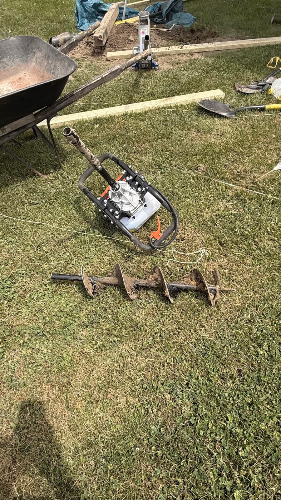 VEVOR Gas Powered Post Hole Digger, 52cc Post Auger with 6