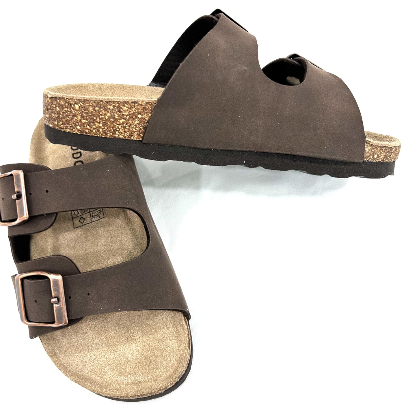 ODOLY Kids Cork Footbed Slides Sandals Adjustable Buckle Summer Shoes customer photo 2