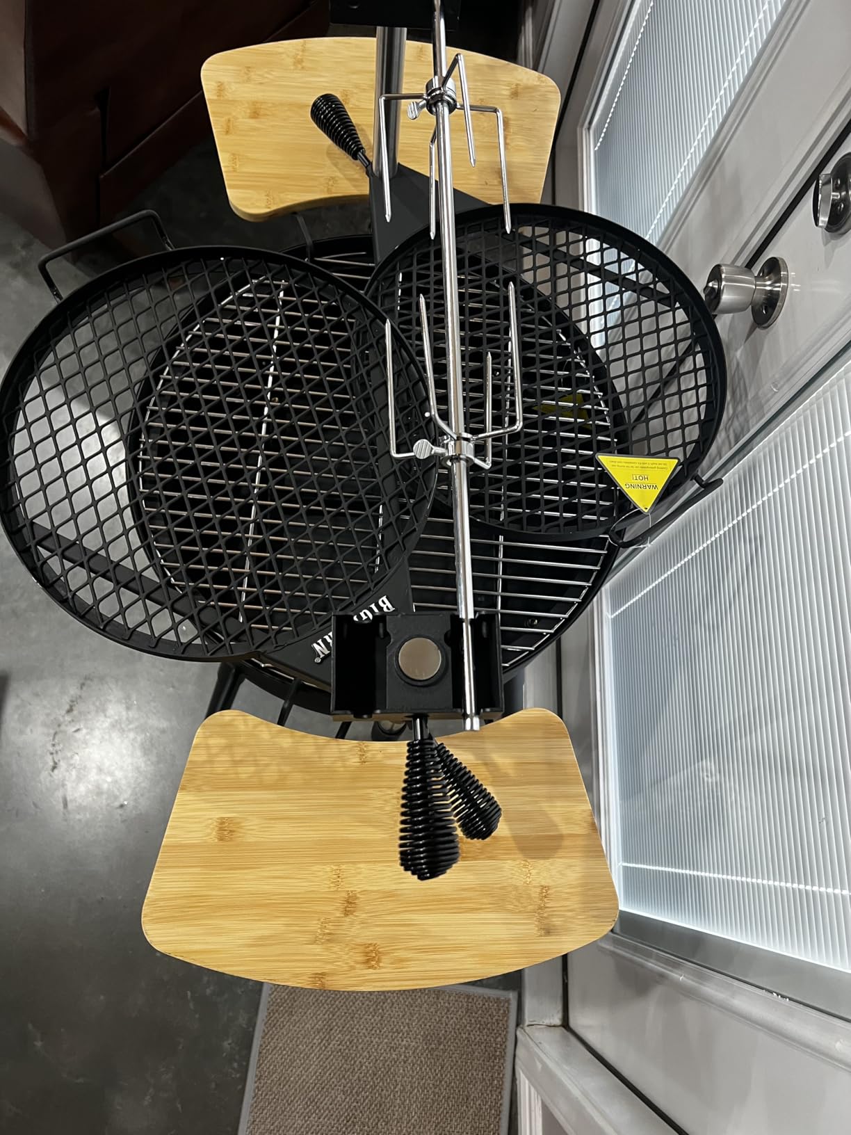 BIG HORN Santa Maria Grill, Portable Argentinian Parrilla with Adjustable Height & 360 Rotating Grates, Charcoal Open Fire BBQ Grill with Rotisserie for Camping, Patio & Backyard customer photo 2