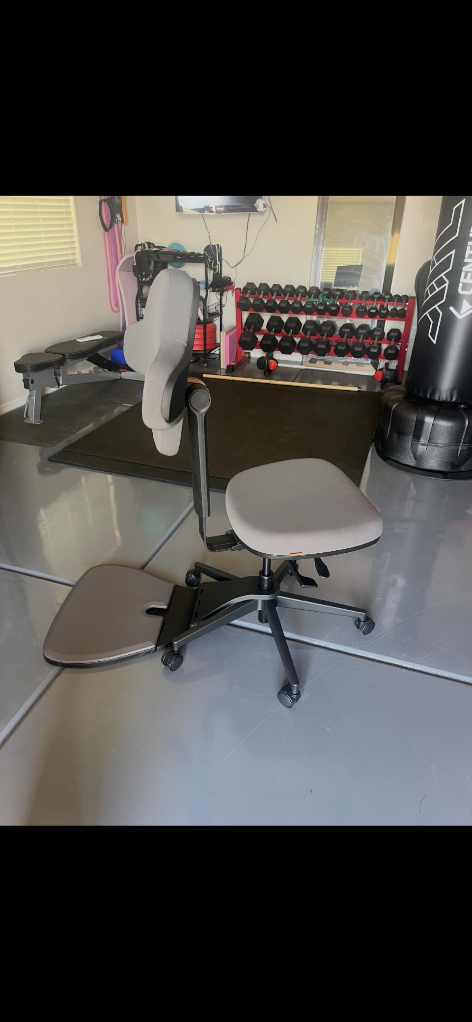 Newtral Standing Desk Chair, Standing Mate Chair for Sit-Stand, Ergonomic Leaning Perch Chair with Anti-Fatigue Mat, Standing Stool, Saddle Chair, Height Adjustable Home Office Posture Seat customer photo 2