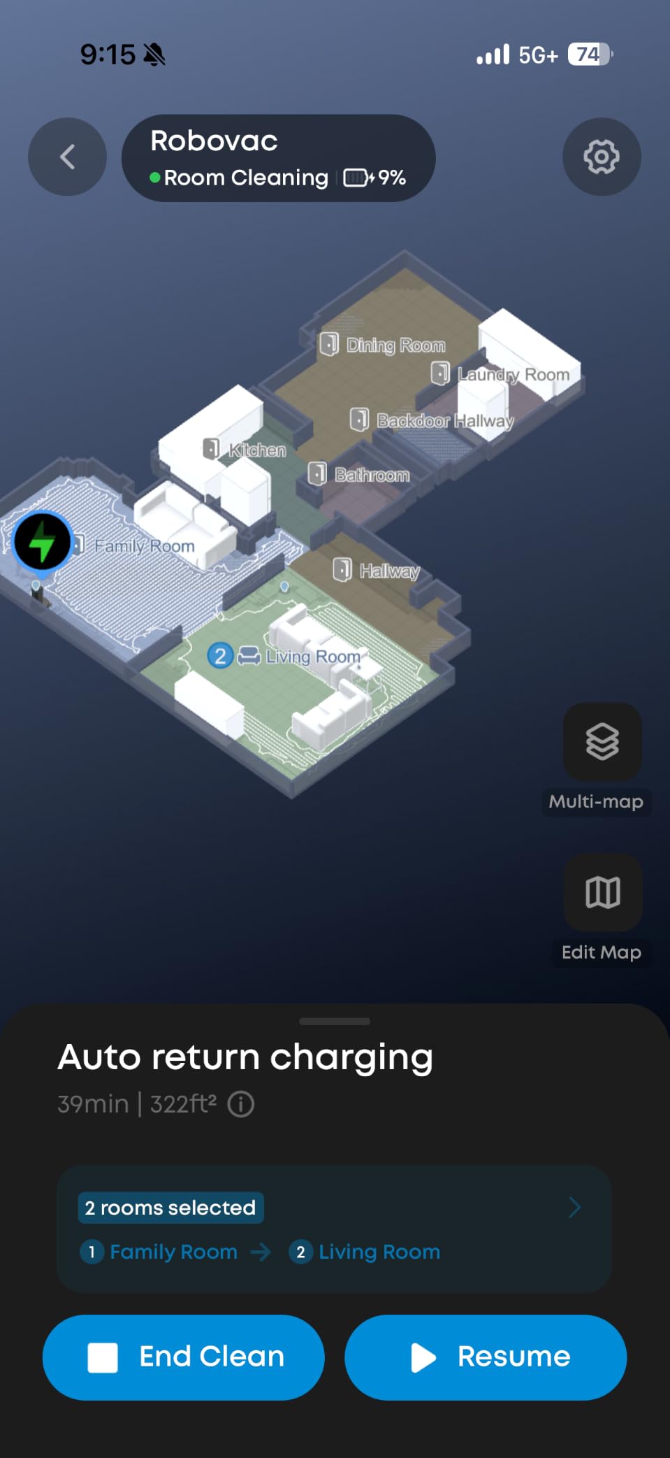 eufy Omni S2 Robot Vacuum and Mop Combo, 99.99% Germ Removal | HydroJet 2.0 Instant Self-Cleaning Roller Mop, 30,000 Pa, 5-Layer Filtration, 68-Days Self Emptying, Fragrance Diffuser customer photo 2