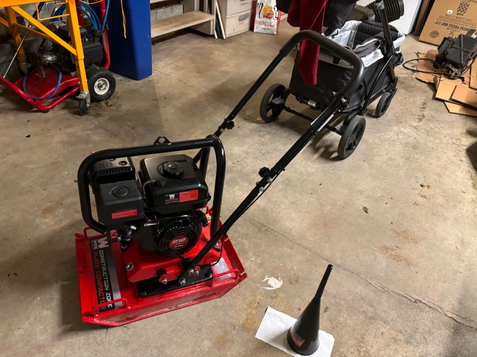 WEN Plate Compactor, 7HP, 212cc, with Wheel Kit and 4496-Pound Compaction Force customer photo 1