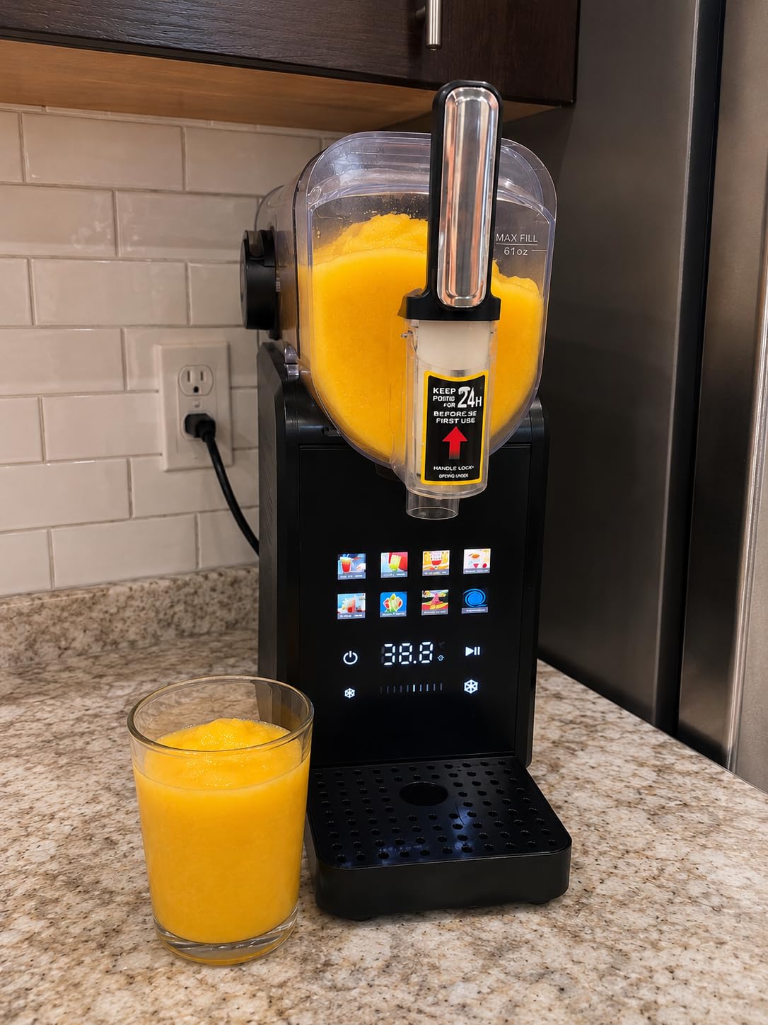 Slushie Machine for Home, 8 Presets, No Ice Needed Frozen Drink Maker, 61oz | Margarita & Slushy Maker, Ready in 15 Min, Self-Cleaning, Touchscreen, Quiet, Perfect for Home Party Restaurant Bar Cafe customer photo 2