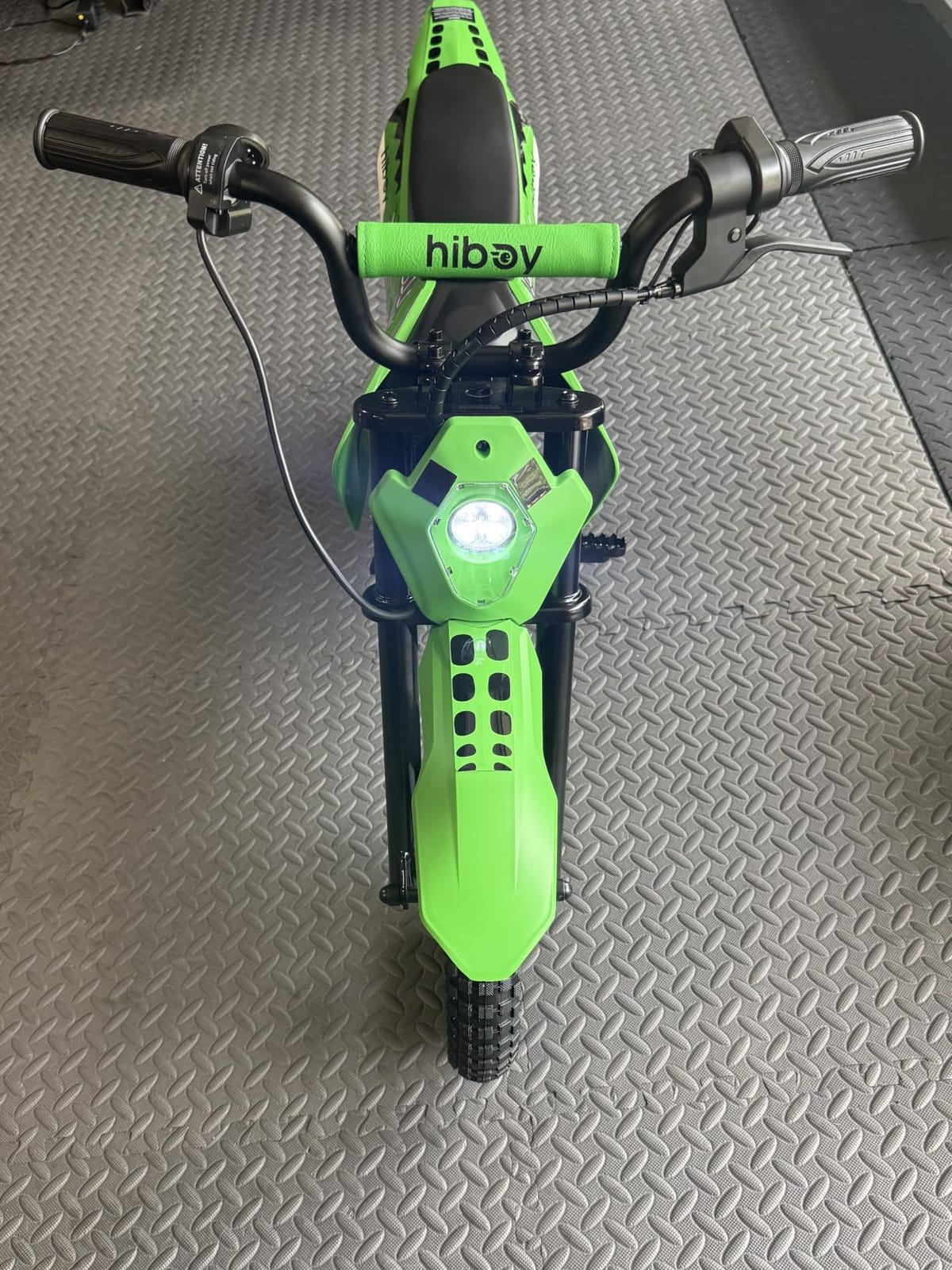 Hiboy DK2 Electric Dirt Bike for Kids Age 3-7, 3-Speed Toy Motorcycle | Up to 13 Mph & 11.2 Miles Range, Smart LED Power Display, 12