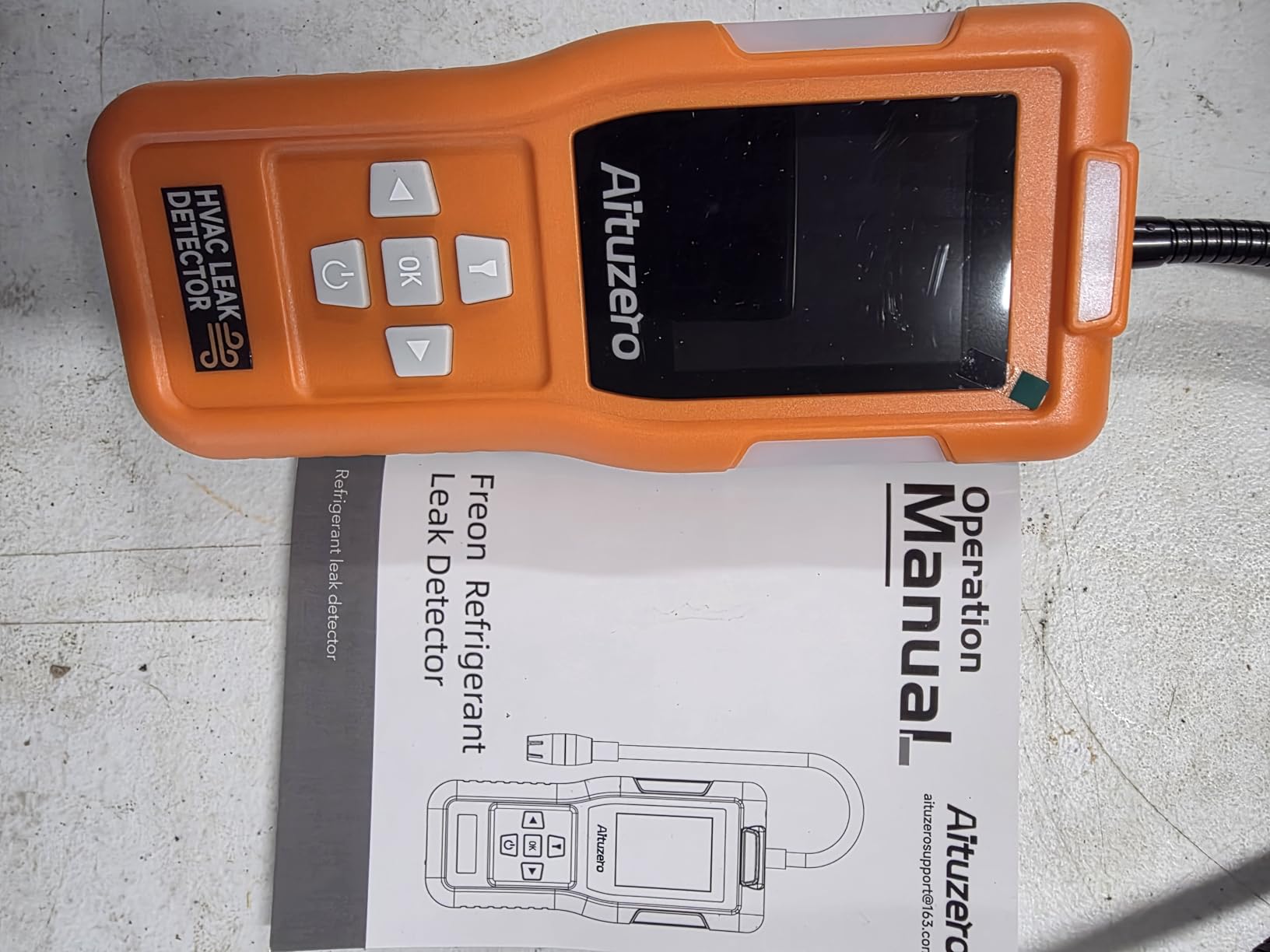 Rechargeable Refrigerant Leak Detector, HVAC Freon Leak Detector with Japanese Sensor, 3 Sensitivity Levels, TFT Display, 3 Alarm Modes, AC Gas Sniffer for R134a R410A R22 R1234YF R32 customer photo 1