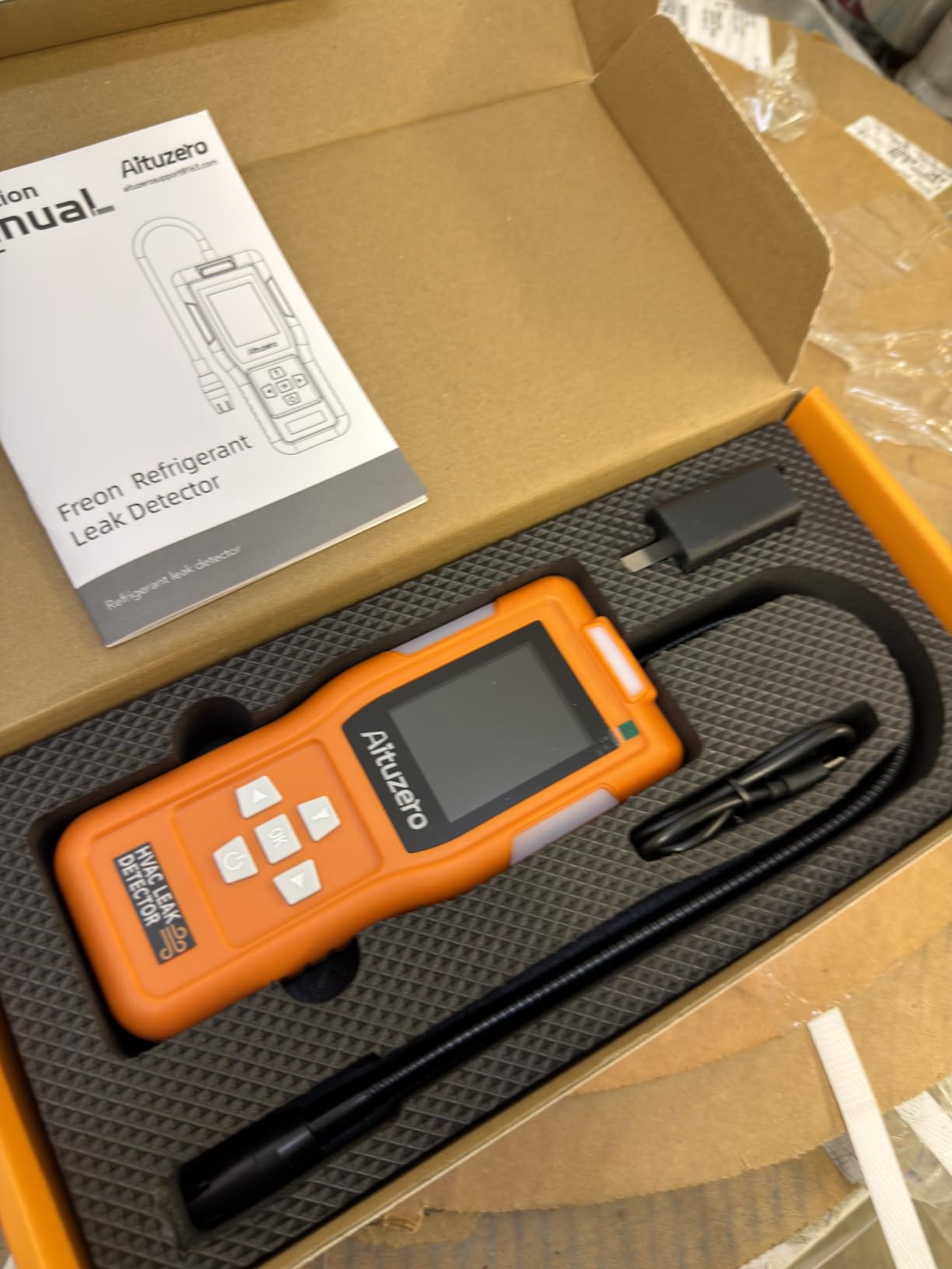 Rechargeable Refrigerant Leak Detector, HVAC Freon Leak Detector with Japanese Sensor, 3 Sensitivity Levels, TFT Display, 3 Alarm Modes, AC Gas Sniffer for R134a R410A R22 R1234YF R32 customer photo 2