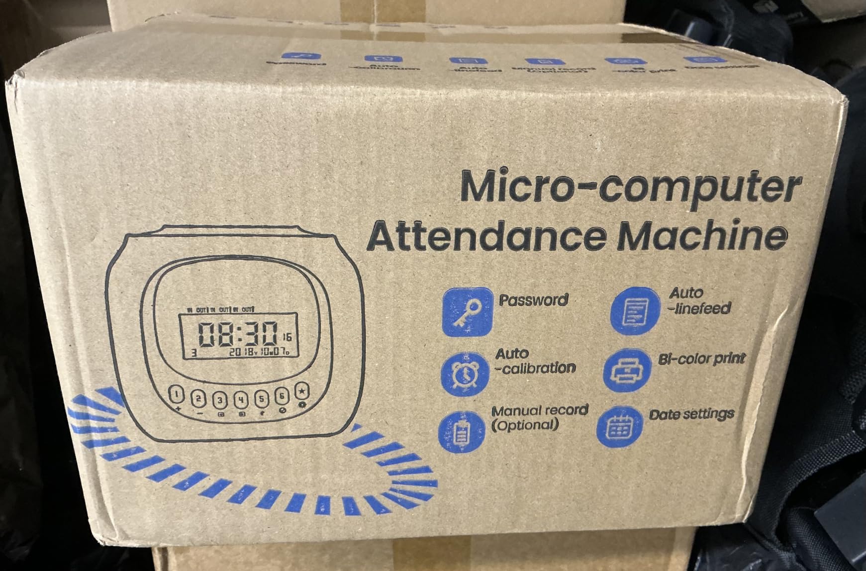 Time Clock for Employees Small Business, 6 U.S. Time Zones, Automatic Daylight Saving & Auto Time Update, Punch Card Time Recorder with 6 Punches Per Day-50 Time Cards and 2 Ribbons customer photo 1