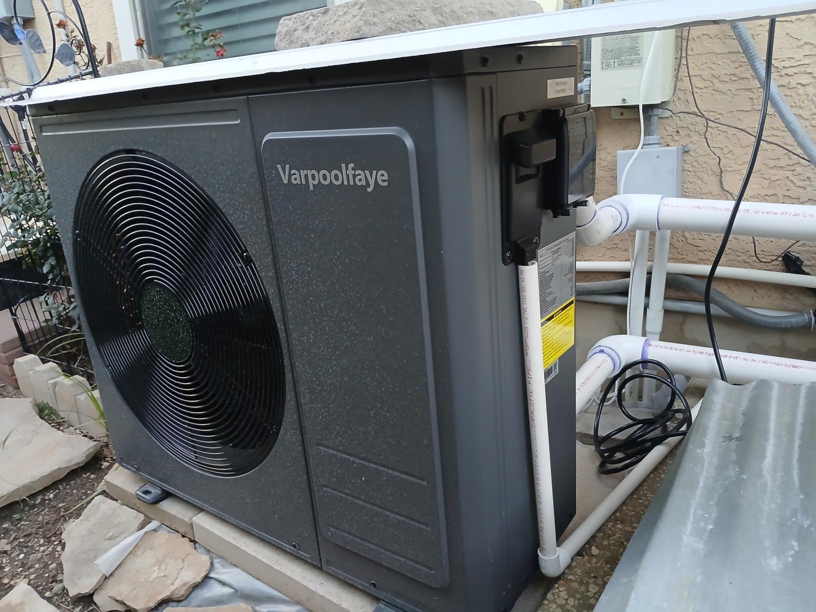 16000BTU Swimming Pool Heat Pump Up to 5000 Gallons 110v | Utilizes Air-source Tech, Pool Heater For Above Ground Pools With COP4.3 Offer Energy-efficient Heating and Cooling Solution customer photo 2