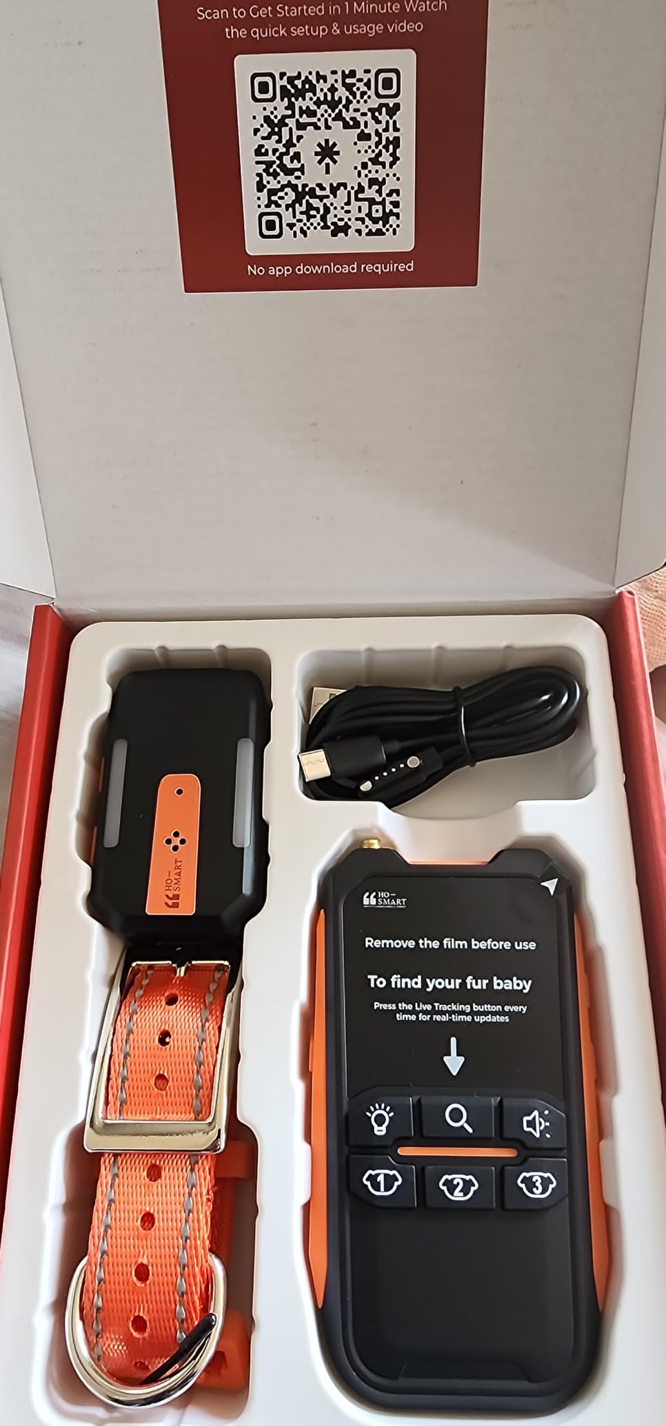 eMACROS Dog GPS Tracker No Subscription, Off-Grid, Up to 3 Mile Long Range | For 35+ lbs Dogs. 3-Level Virtual Fence, 5-Day Battery, IP67 Waterproof, Arrow+Distance Guidance, Light & Sound customer photo 1