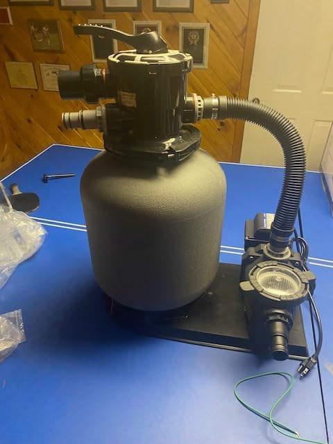 AQUASTRONG 14in Sand Filter Pump for Above Ground Pool with Timer, 2/3 HP Pool Pumps Above Ground 3000 GPH for Pools up to 13000 GAL, Pool Filter with 6-Way Valve, Improved Circulation and Filtration customer photo 2