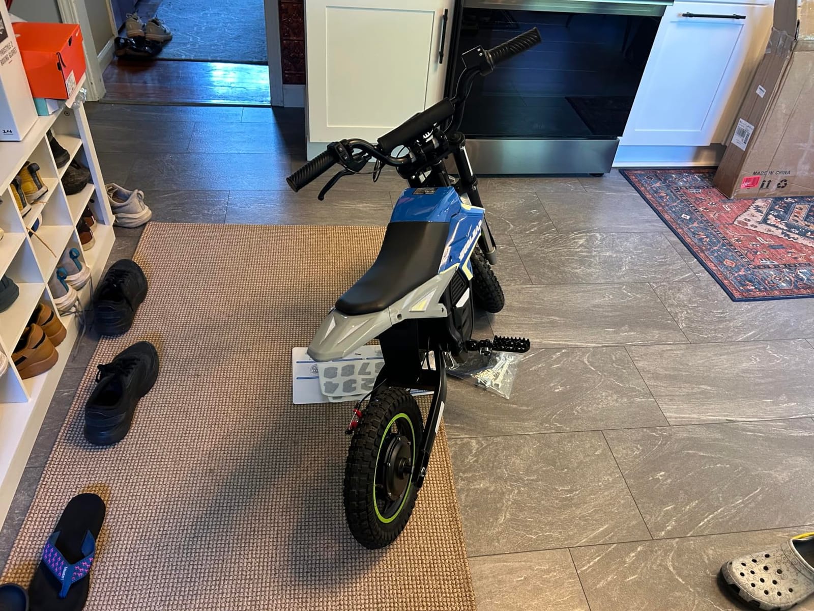 K2 Kids Electric Dirt Bike, 36V 850W Peak Motor, 19.8 MPH, 18-Mile Range, 3-Speed Modes, Dual Suspension & Disc Brake, Electric Motorcycle for Kids Ages 4-10 customer photo 1