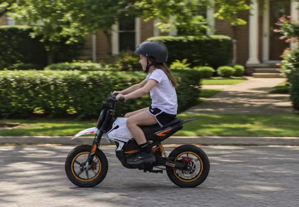 K2 Kids Electric Dirt Bike, 36V 850W Peak Motor, 19.8 MPH, 18-Mile Range, 3-Speed Modes, Dual Suspension & Disc Brake, Electric Motorcycle for Kids Ages 4-10 customer photo 2