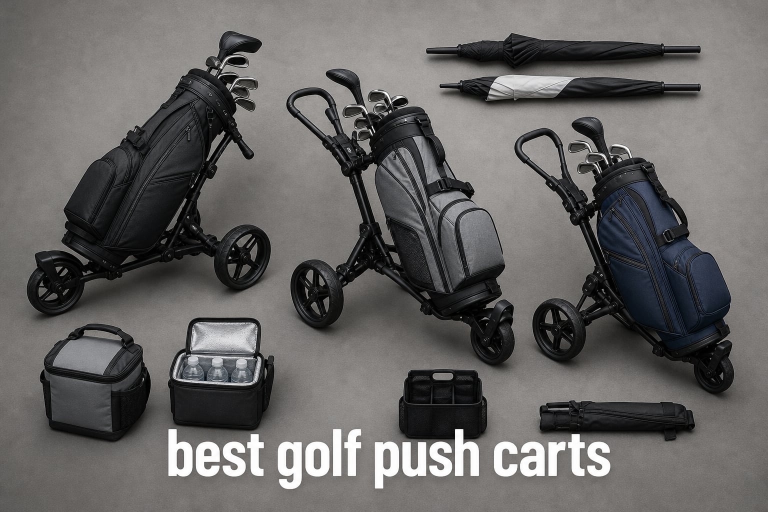 best golf push carts