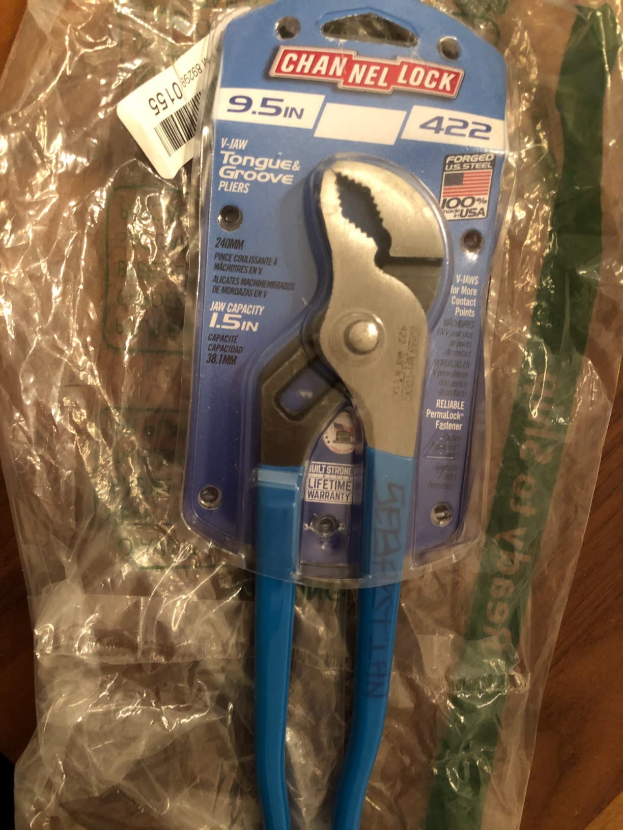 Channellock 432 Tongue and Groove Pliers, 10 In, Polished customer photo 2