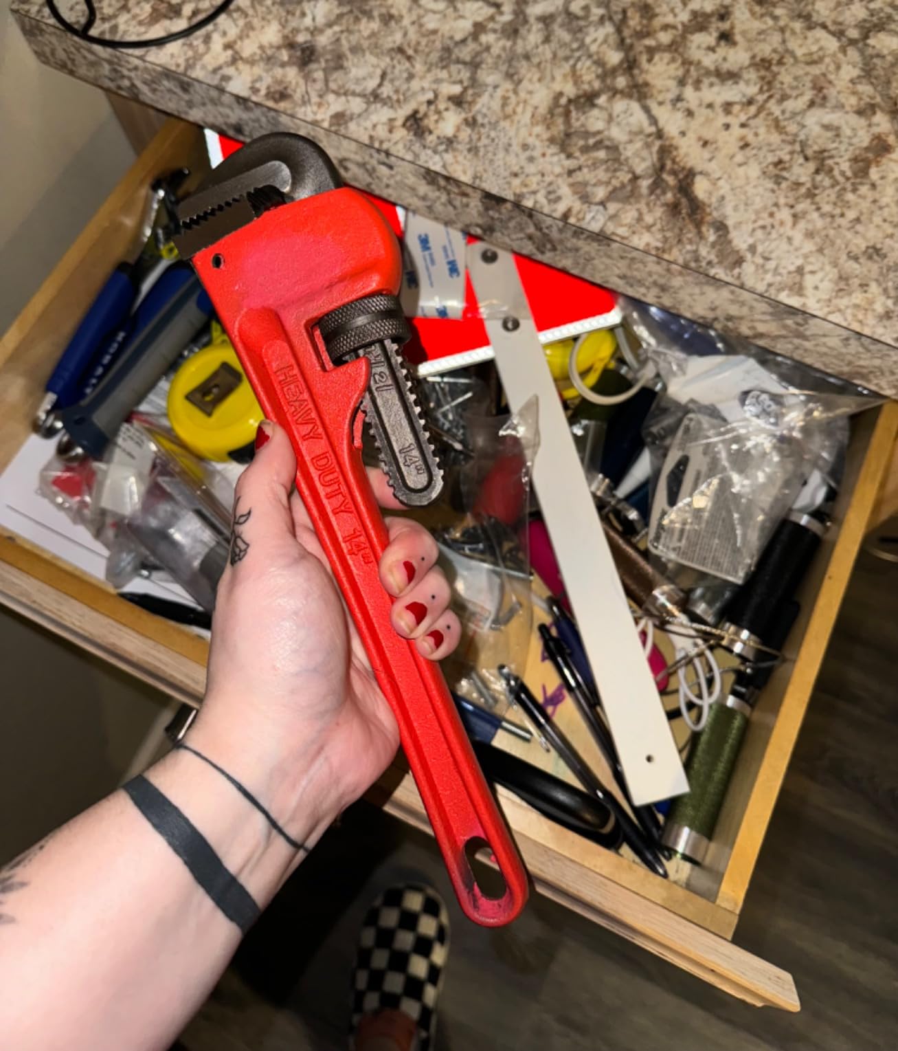 Performance Tool W1133-10B 10 in. Red Pipe Wrench customer photo 1