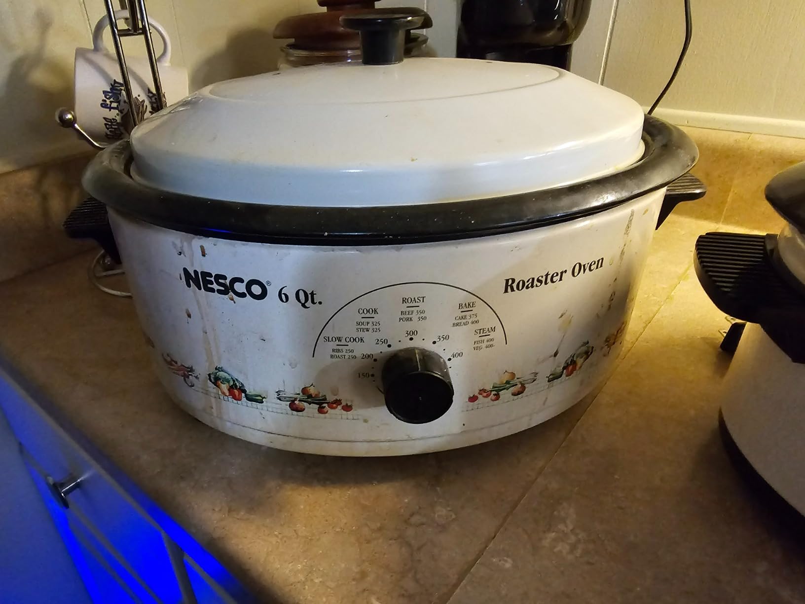 NESCO 4816‑14 Electric Roaster Oven for Everyday Home Cooking, White 6‑Quart Countertop Roaster with Porcelain Coated Steel Cookwell customer photo 2