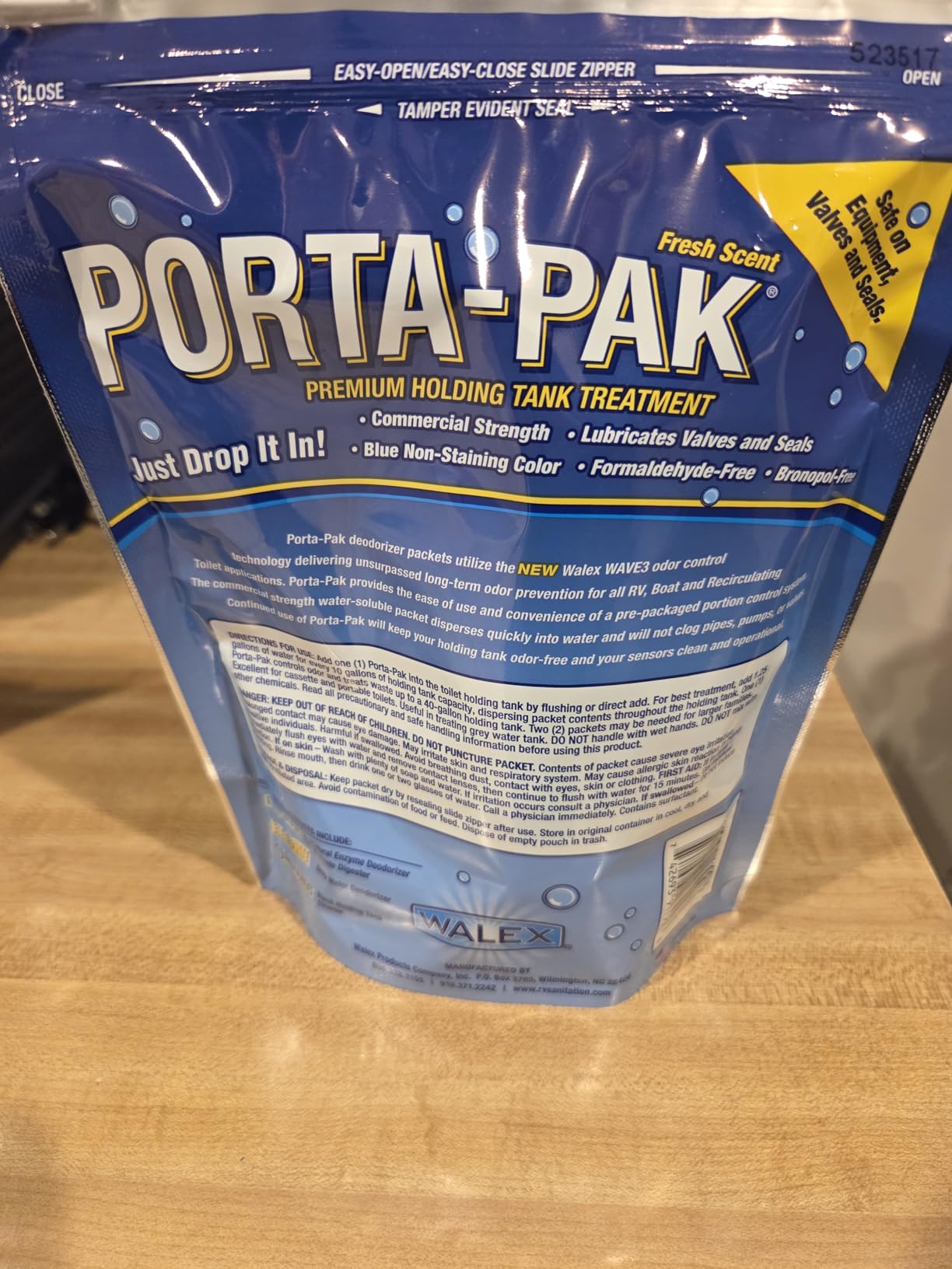 Walex Porta-Pak RV Toilet Treatment Drop-Ins - Fresh Scent, 10-Pack customer photo 2