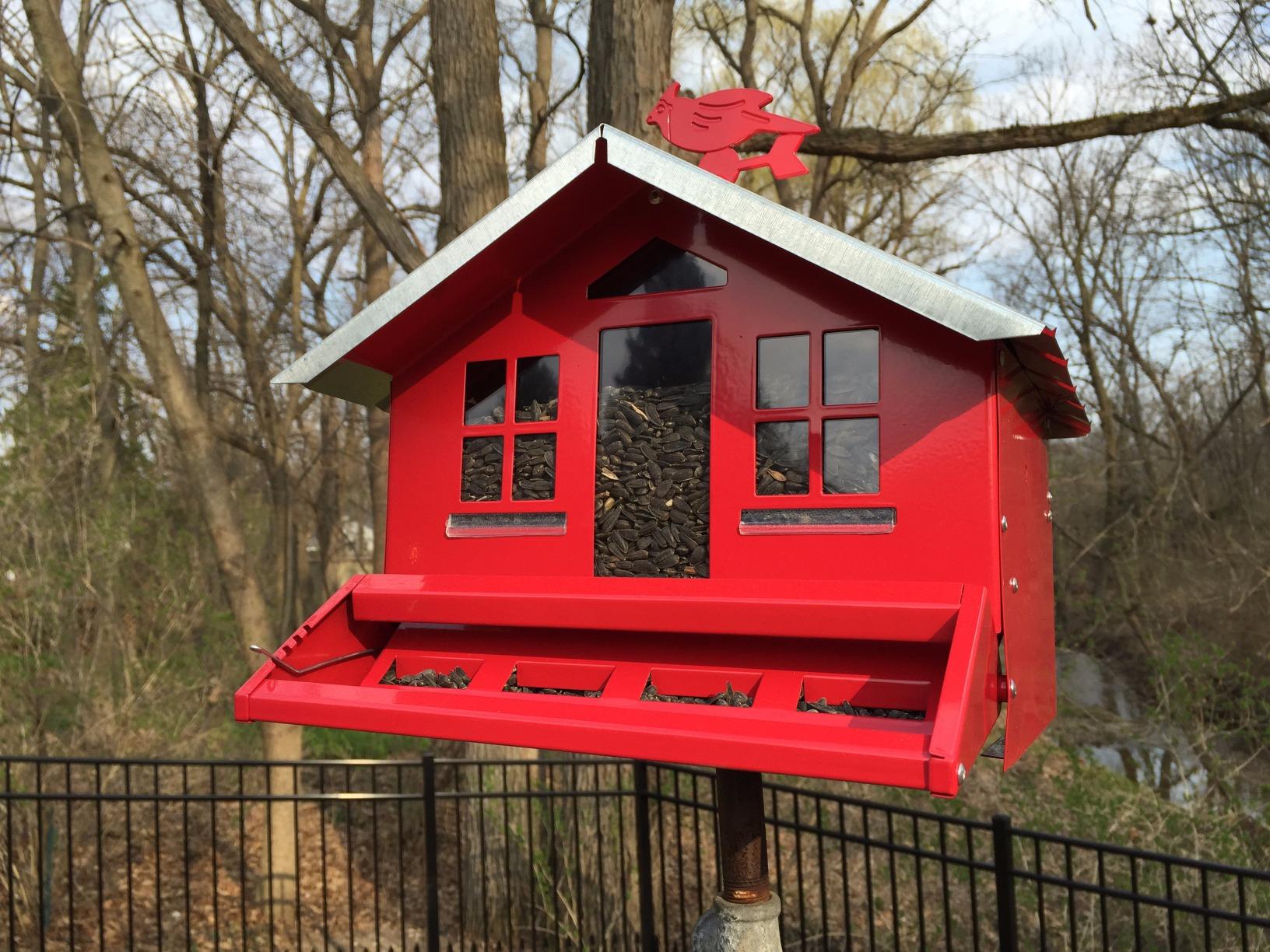 Perky-Pet Squirrel-Be-Gone II Country Style Bird Feeder, 8 lb Seed Capacity customer photo 2
