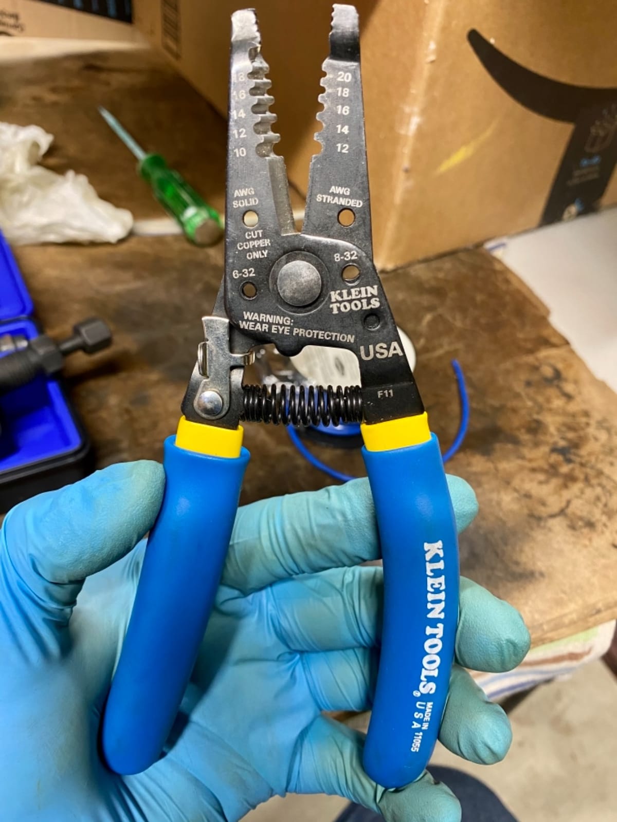 Klein Tools 11055EP Wire Cutter and Stripper, Made in USA, Stranded and Solid Wire Cutter, Cuts Copper customer photo 1