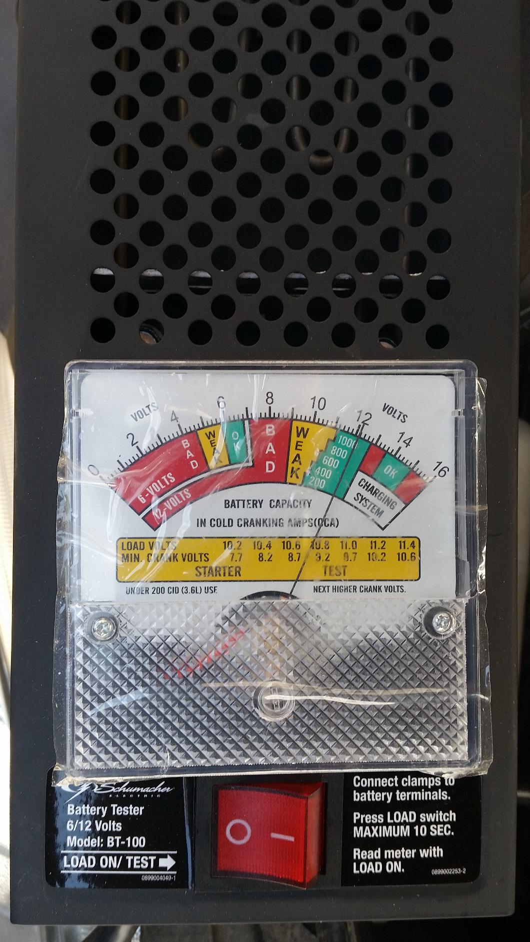 Schumacher Electric Battery Load Tester, 6V/12V – BT-100 customer photo 1