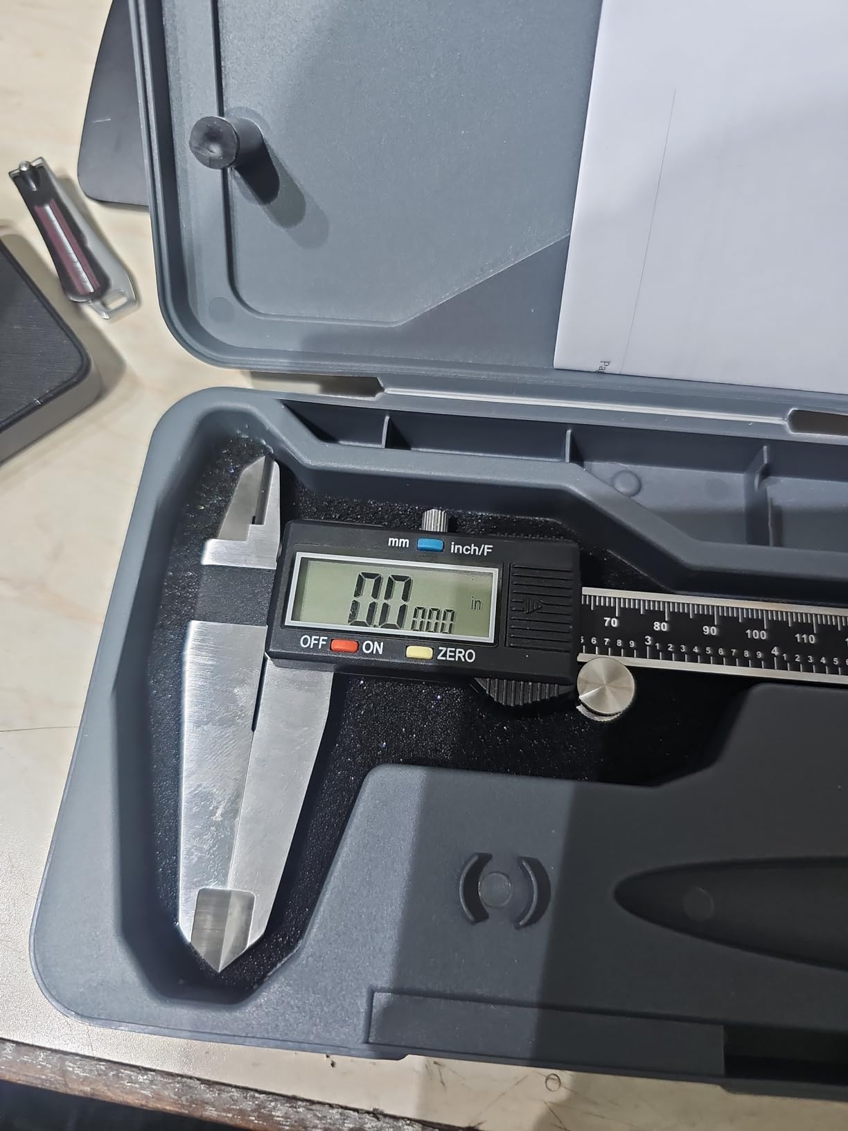 NEIKO 01409A 12” Electronic Digital Caliper | Extra Large Display | 0-12 Inches | Inch/Fractions/Millimeter Conversion | Polished Stainless Steel customer photo 1