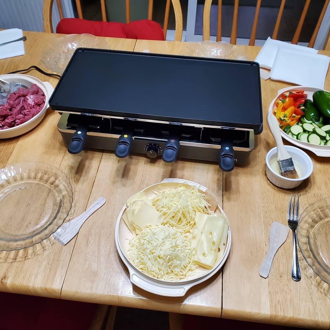 Party Grill & Raclette by Salton | 6-Person Smokeless Indoor Grill | Non-Stick Grill Plate customer photo 1
